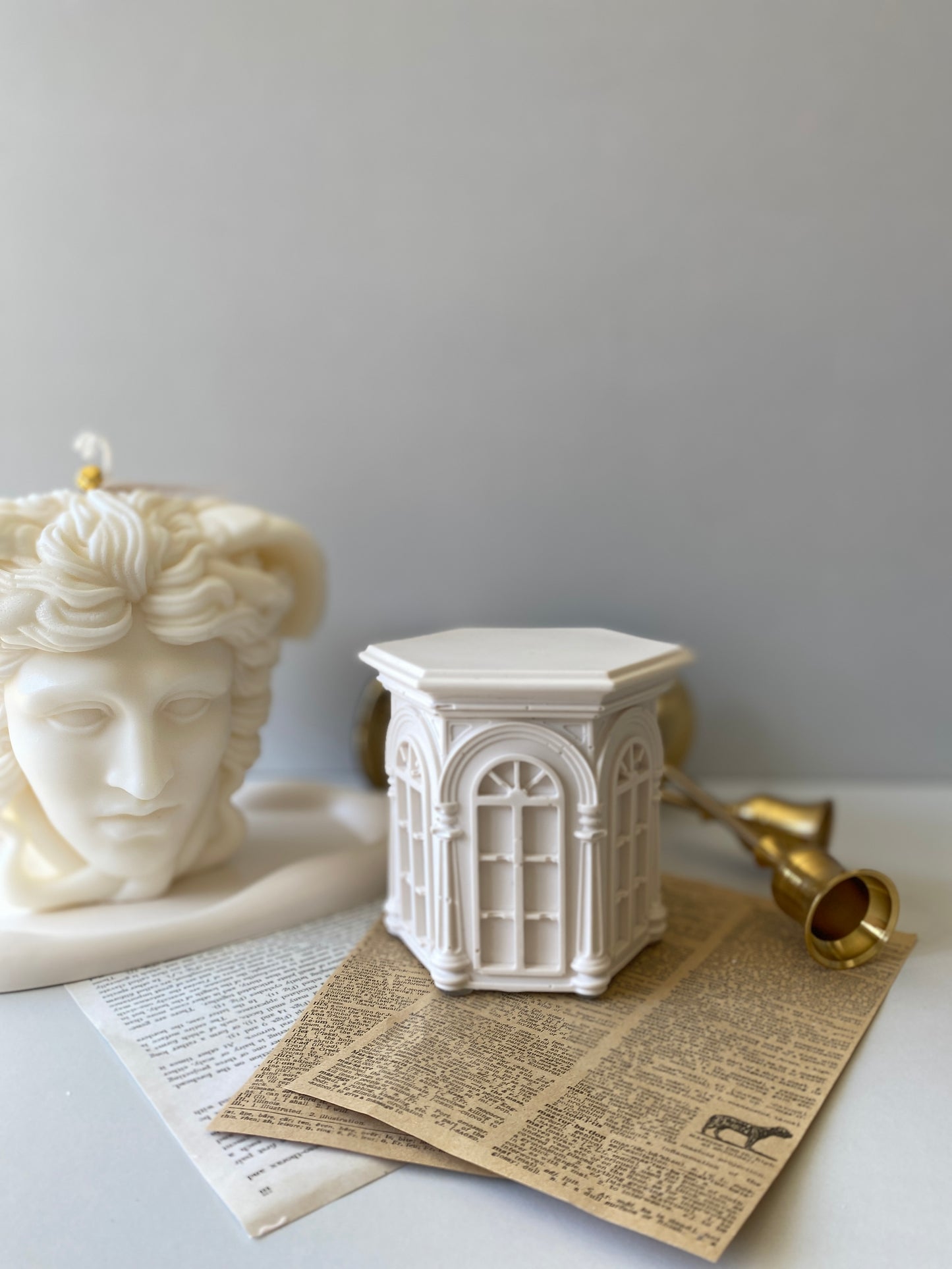 European Architecture Hexagon Container Scented Candle