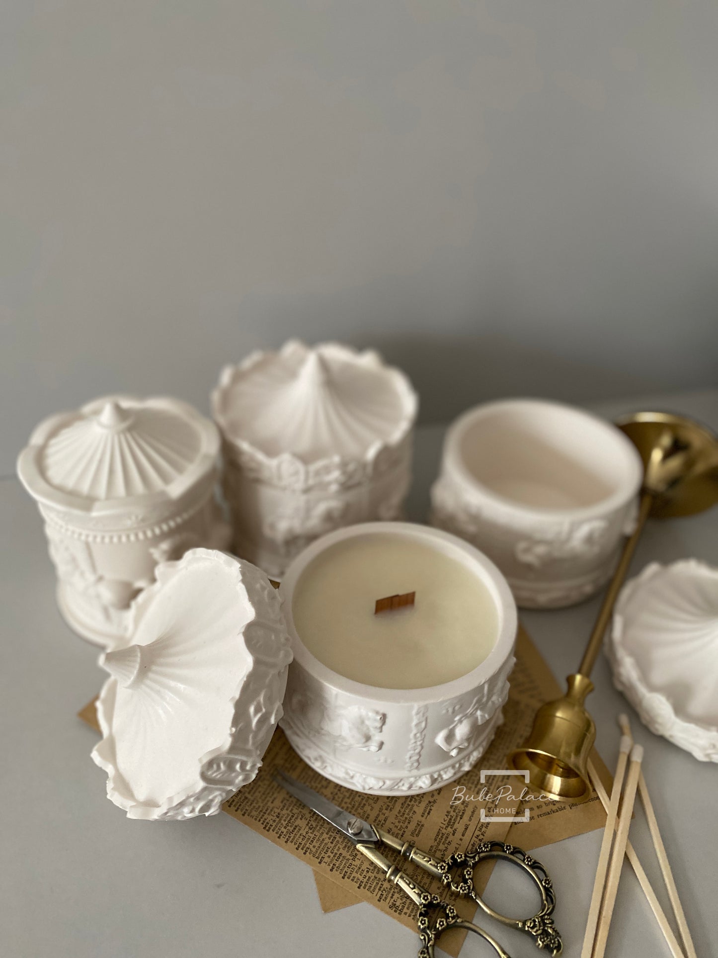 Large Carousel Container Scented Candle
