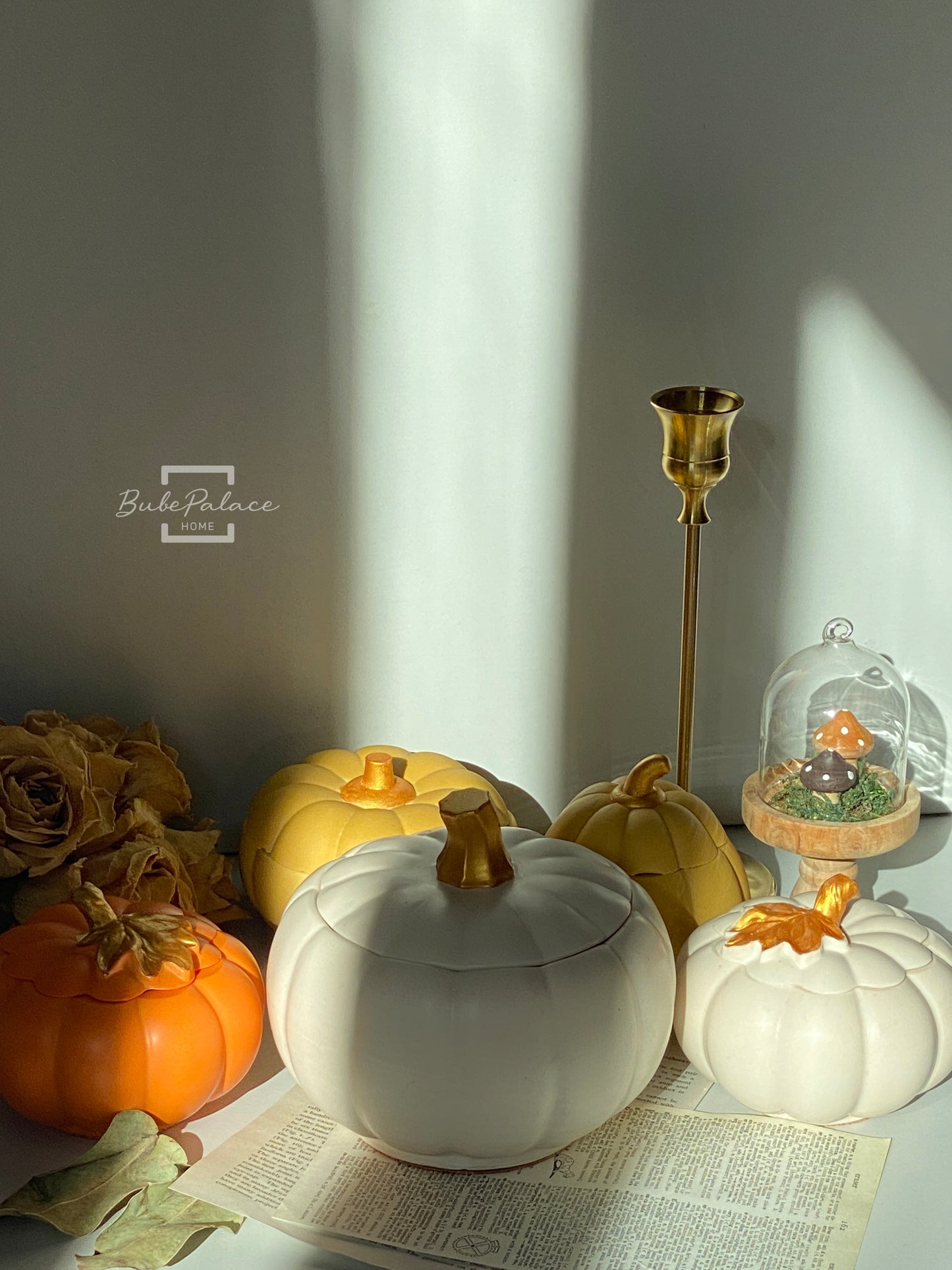 Large Pumpkin Container Scented Candle