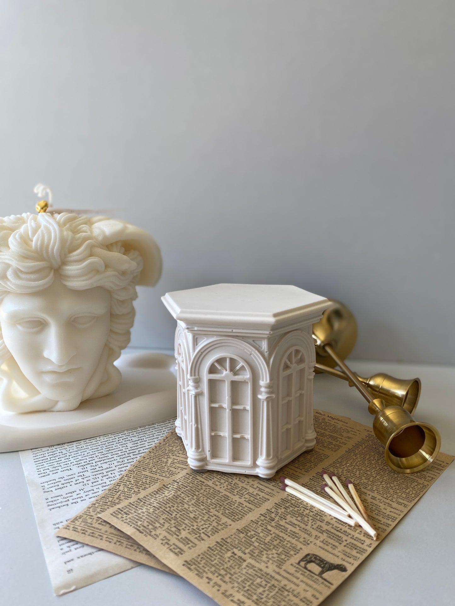European Architecture Hexagon Container Scented Candle