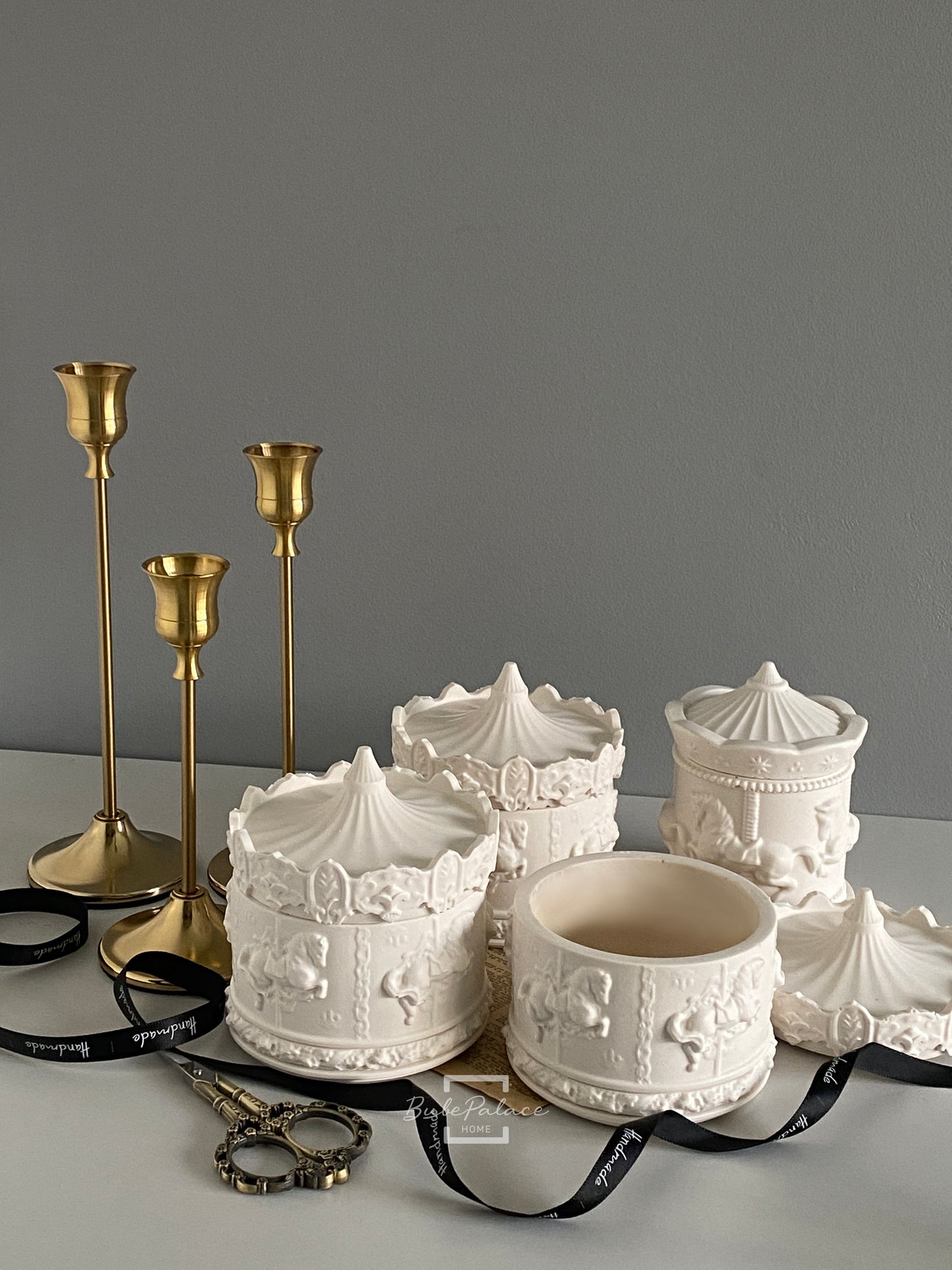 Large Carousel Container Scented Candle