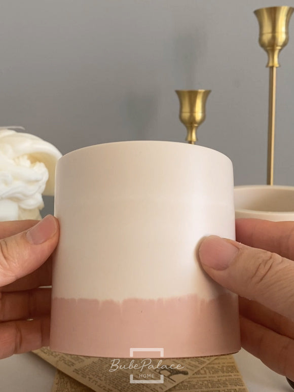 Pastel Colour Round Container Scented Candle
