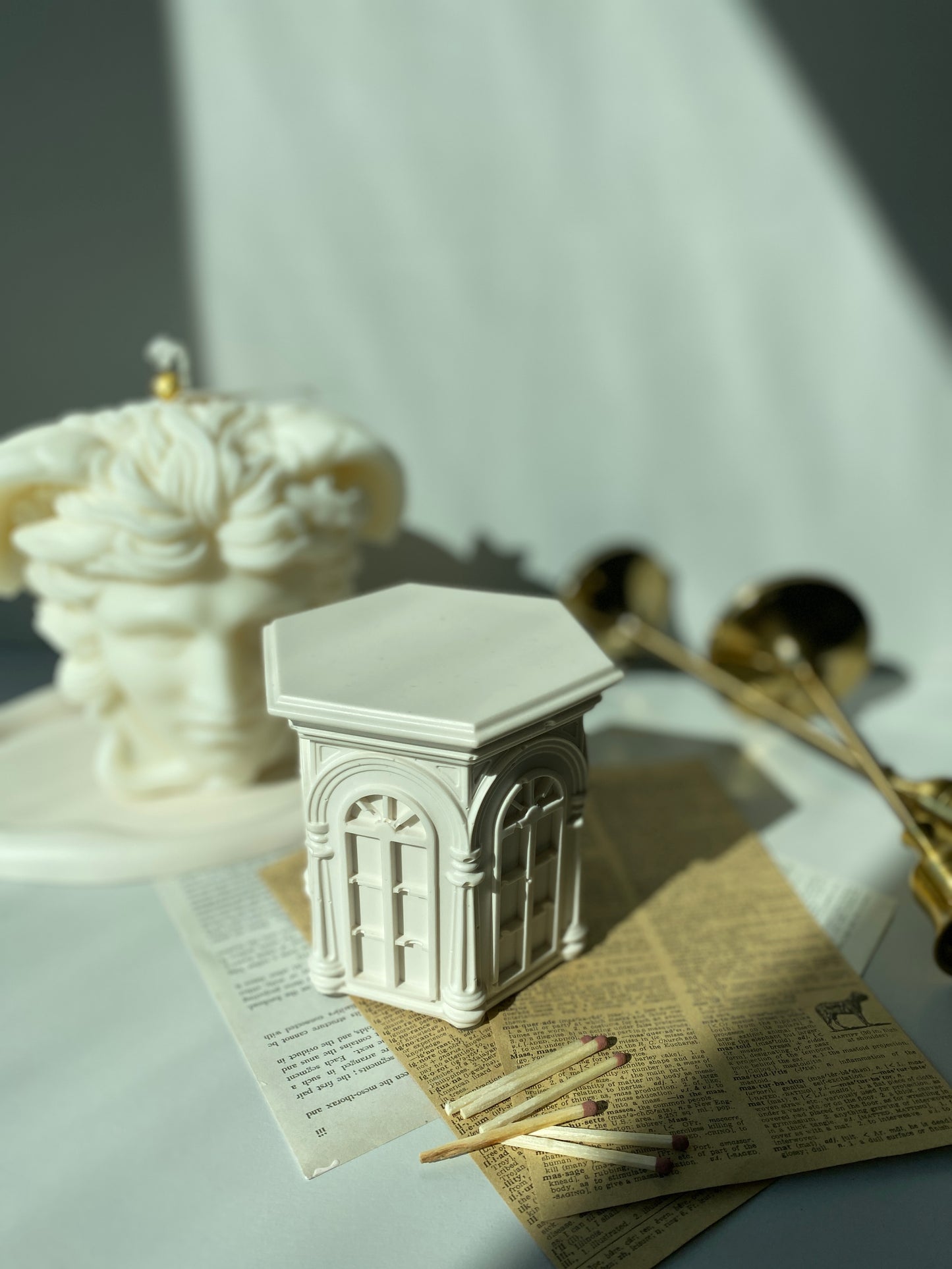 European Architecture Hexagon Container Scented Candle