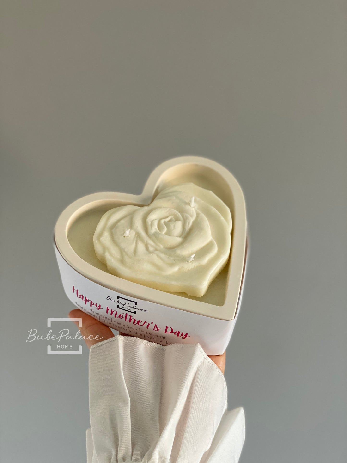 Large Heart-Shaped Container Candle