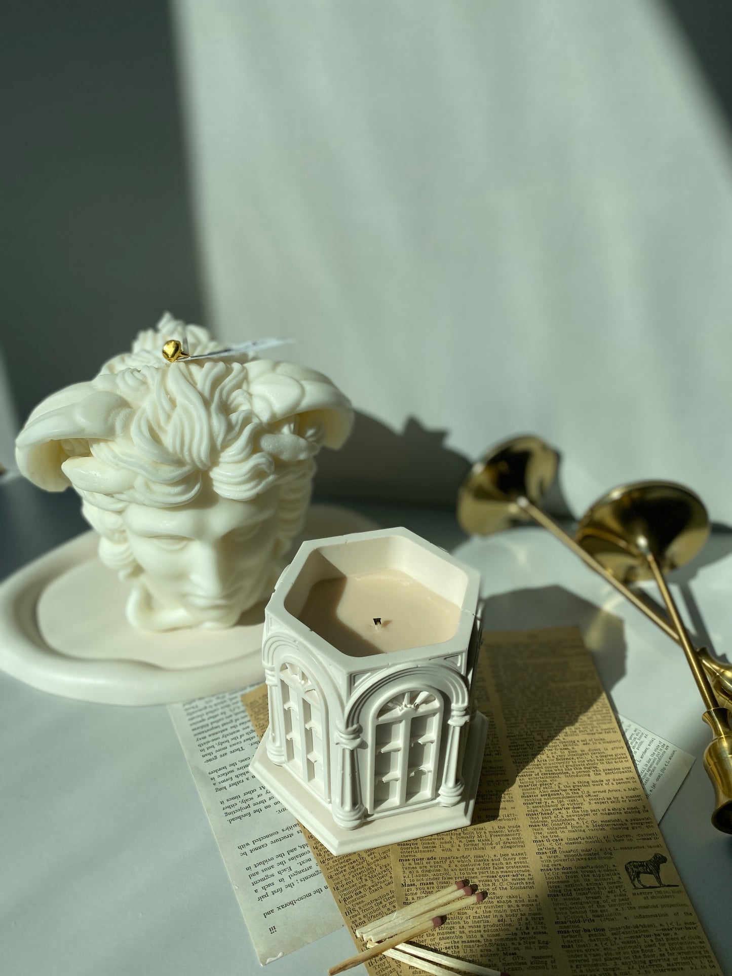 European Architecture Hexagon Container Scented Candle