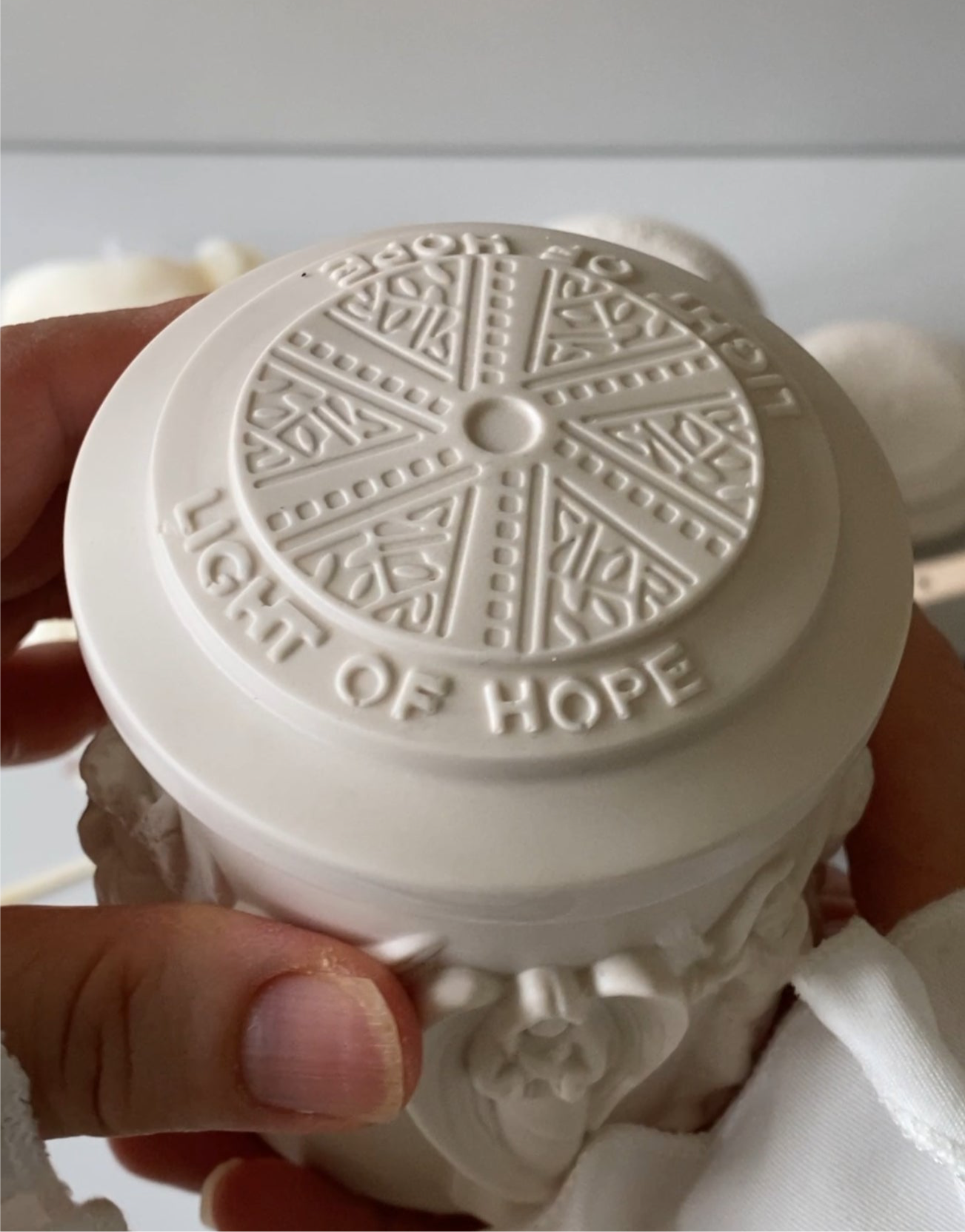 Handmade 3D Angel container scented candle