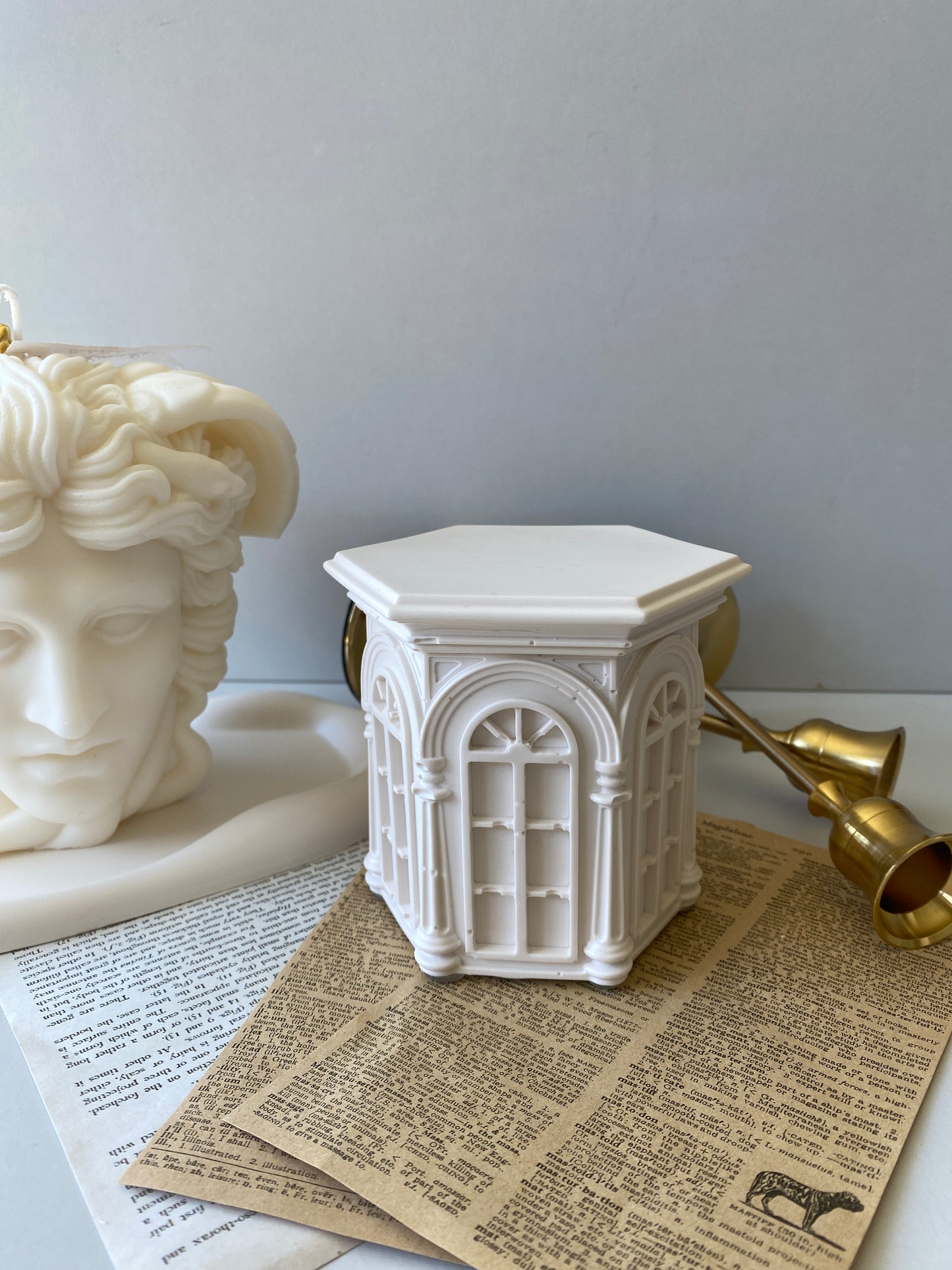 European Architecture Hexagon Container Scented Candle