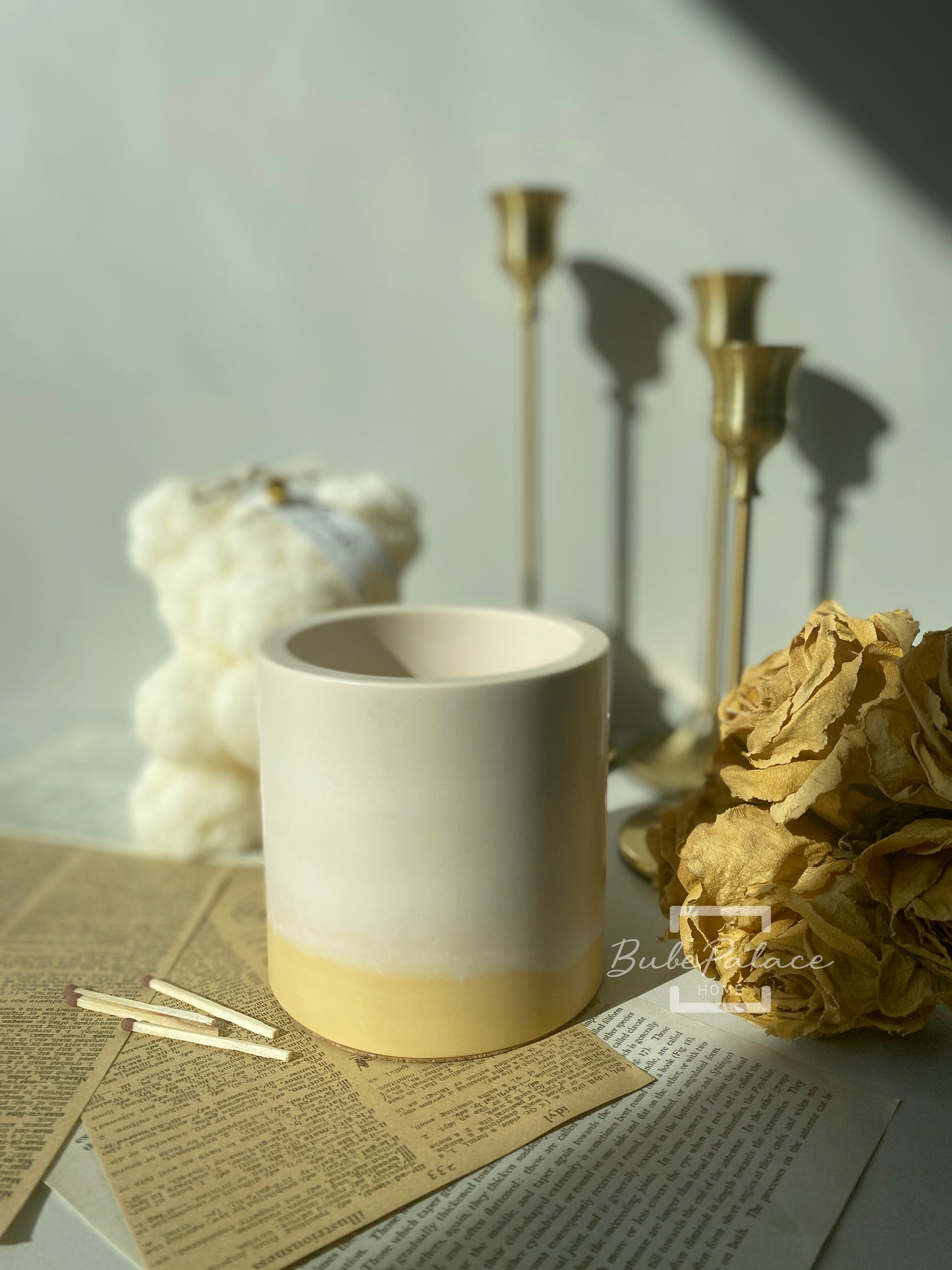 Pastel Colour Round Container Scented Candle