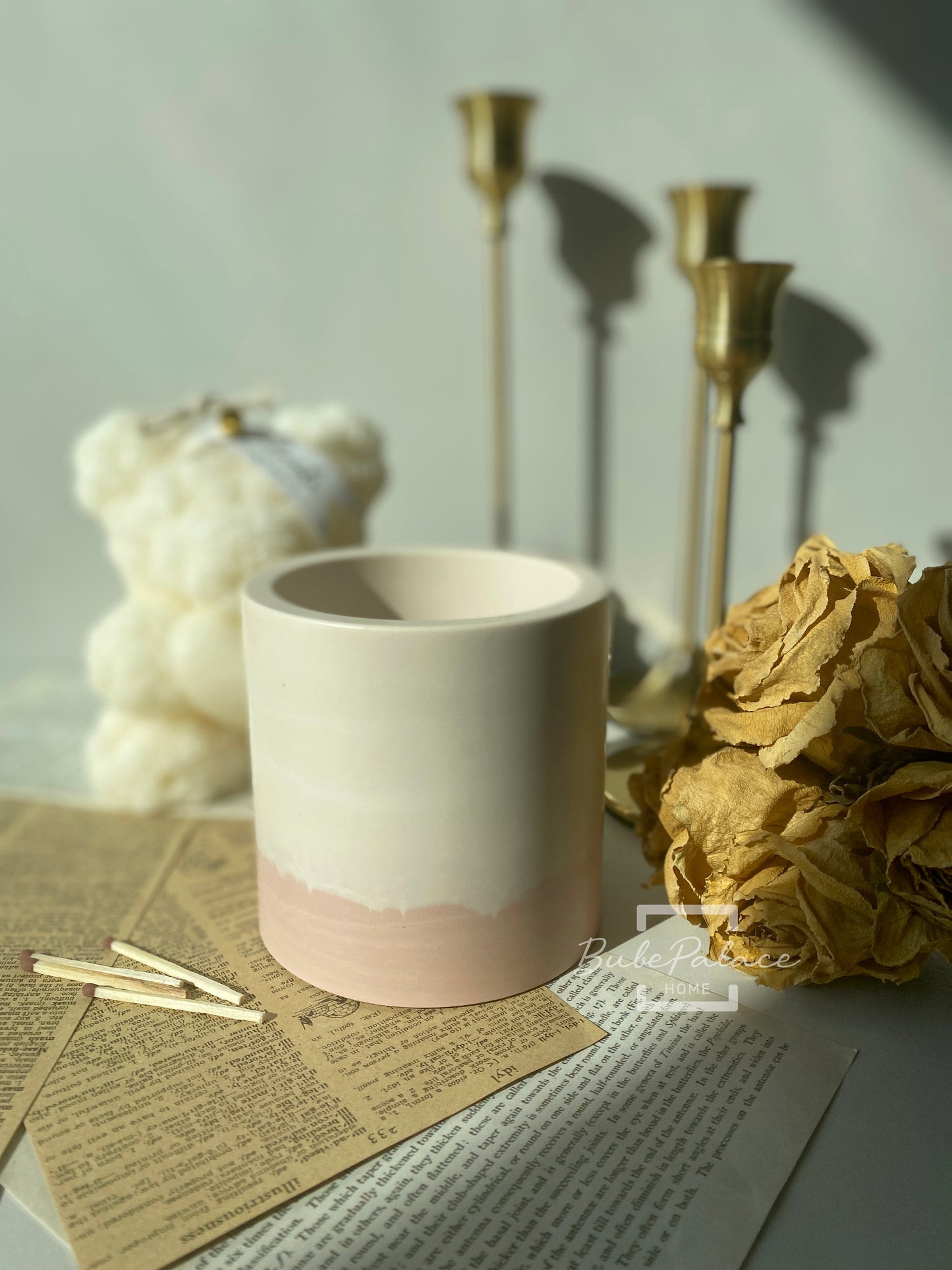 Pastel Colour Round Container Scented Candle