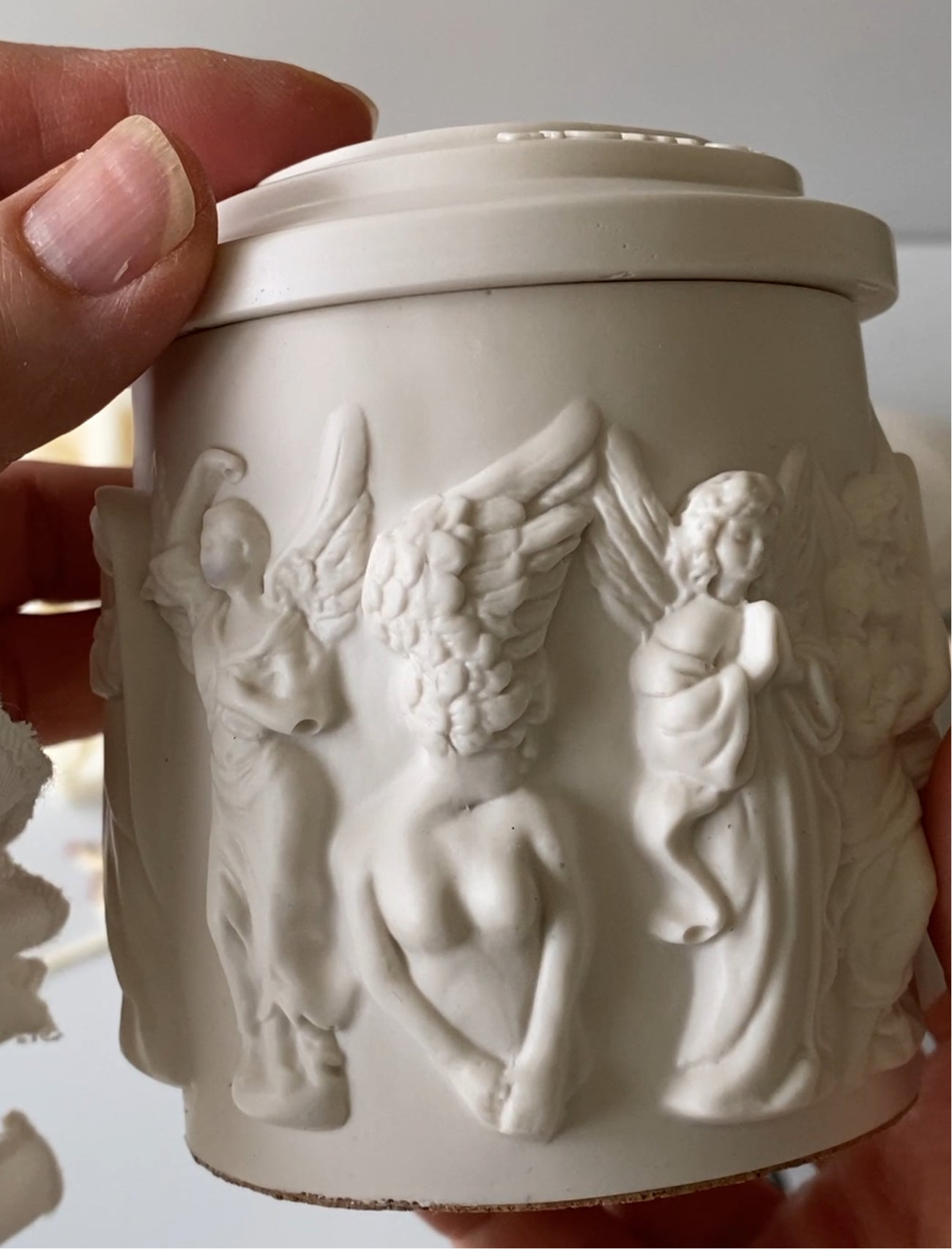 Handmade 3D Angel container scented candle