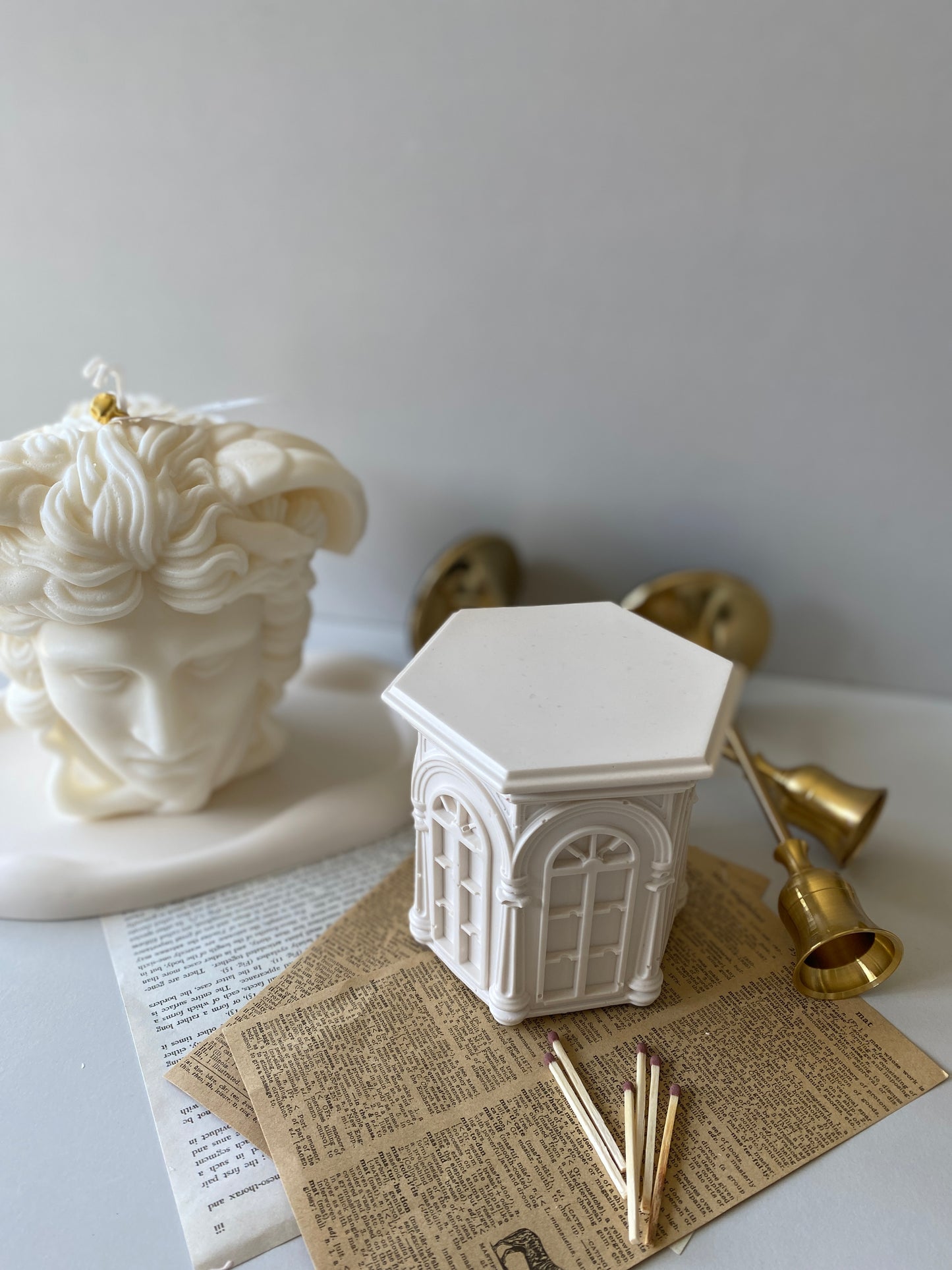 European Architecture Hexagon Container Scented Candle