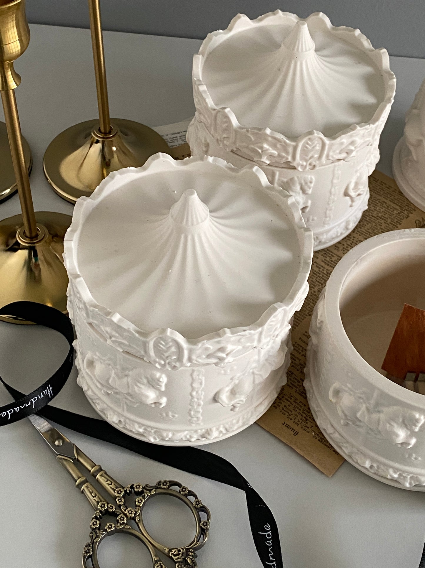 Large Carousel Container Scented Candle