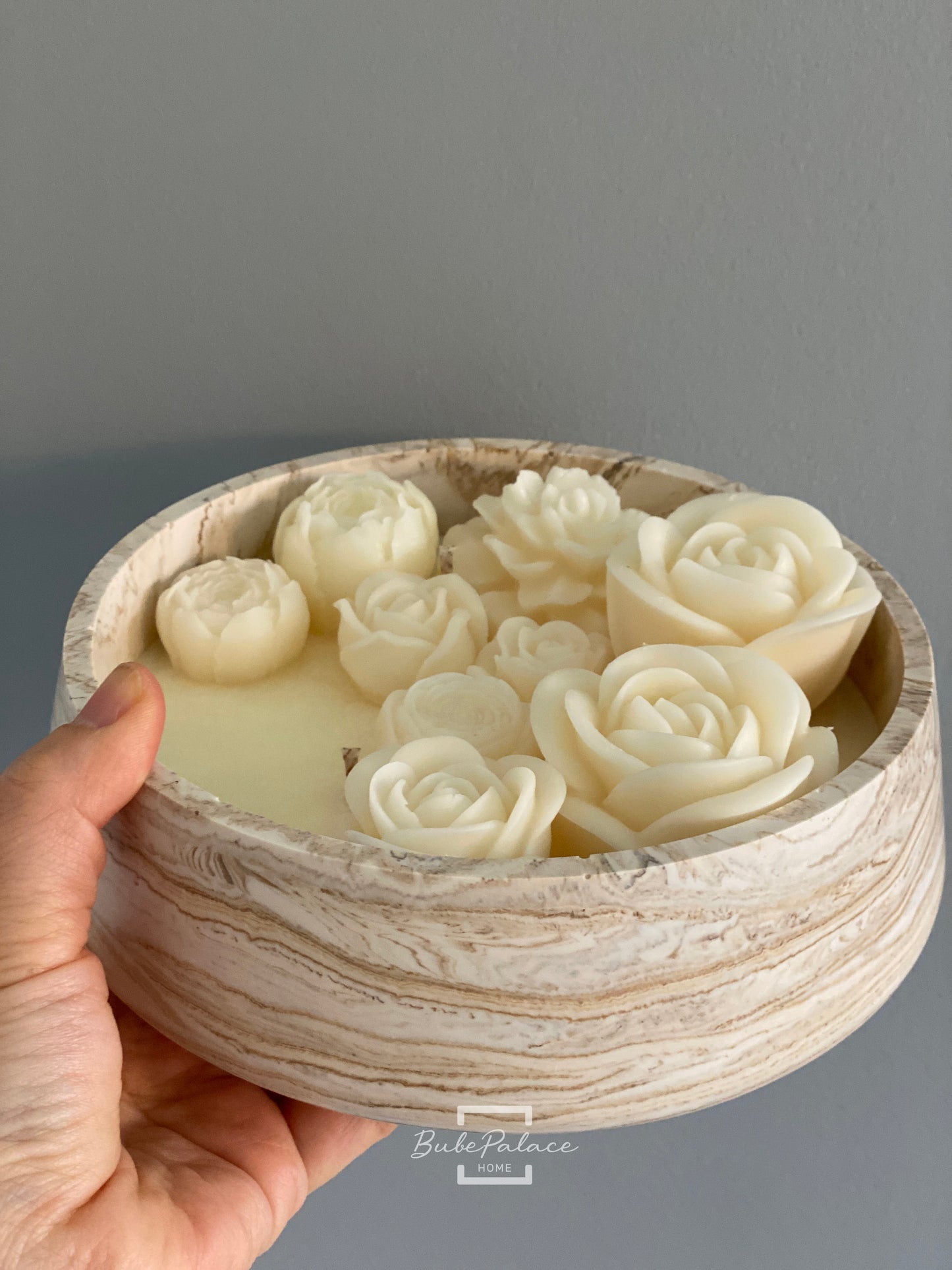 Handcrafted Large 3-Wick Round Botanical Soy Wax Candle