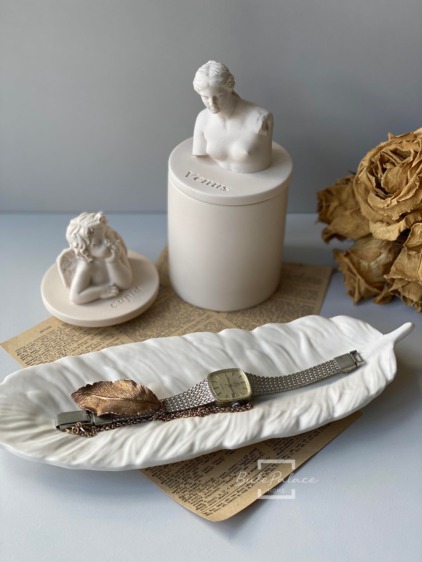 Handcrafted Feather Shaped Tray