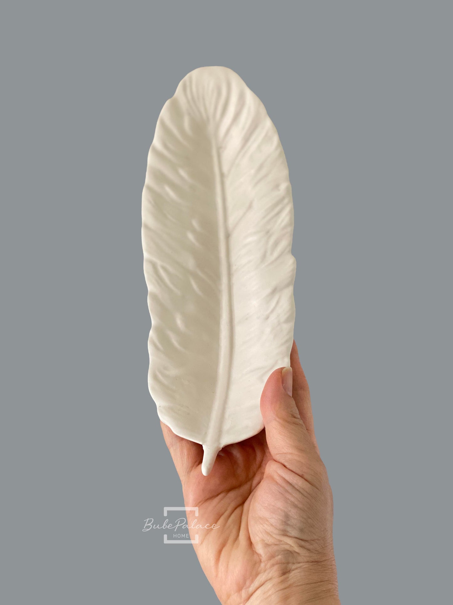 Handcrafted Feather Shaped Tray