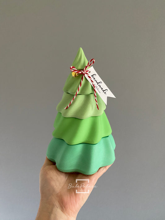 Handcrafted 3-Tier Christmas Tree Scents Candle