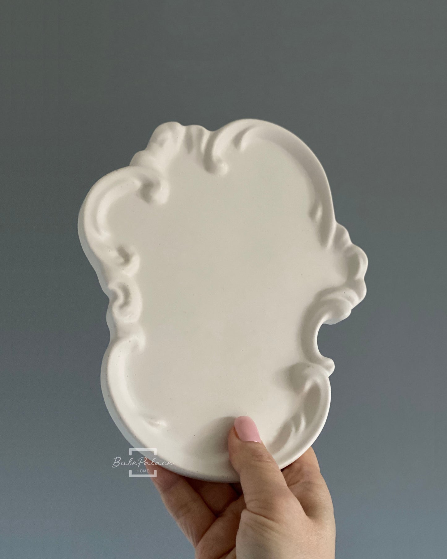 Vintage European style lace embossed tray