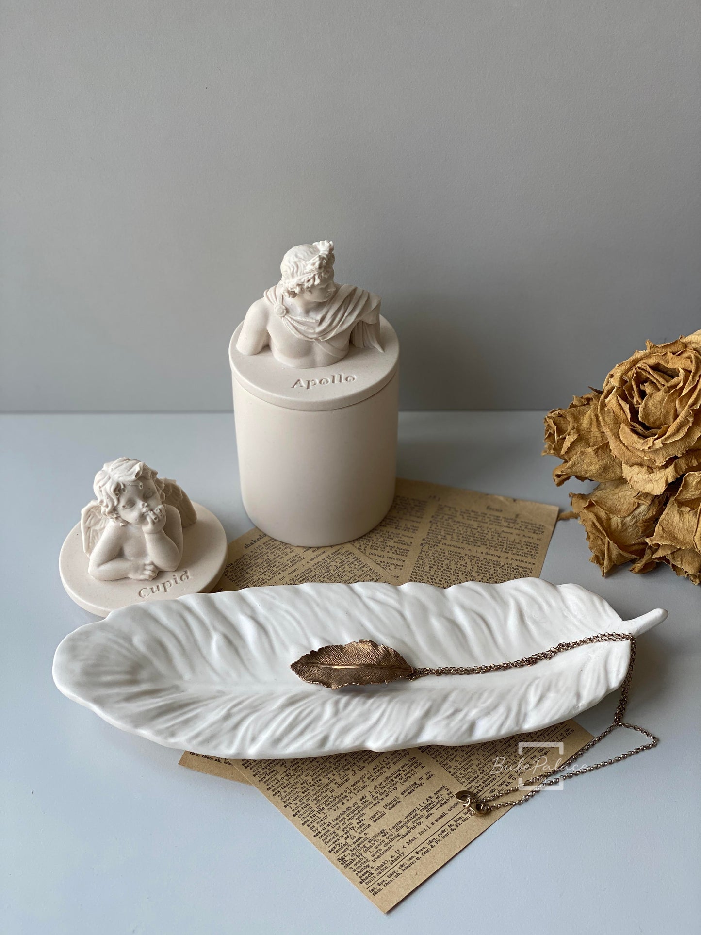 Handcrafted Feather Shaped Tray