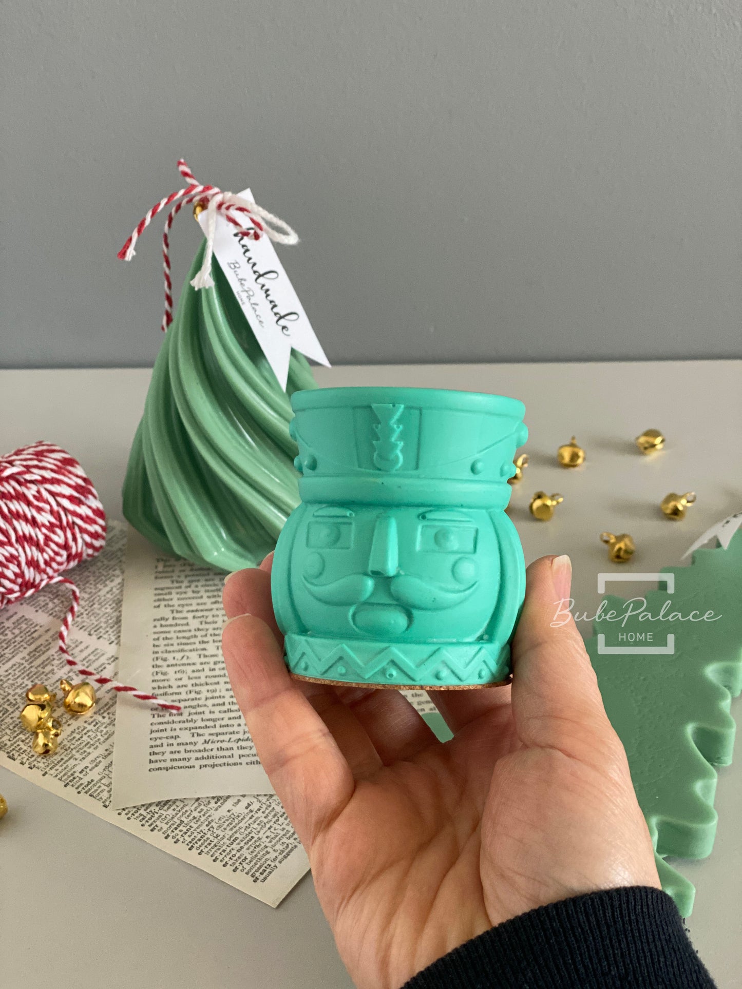 Handcrafted Nutcracker Candlestick Holder