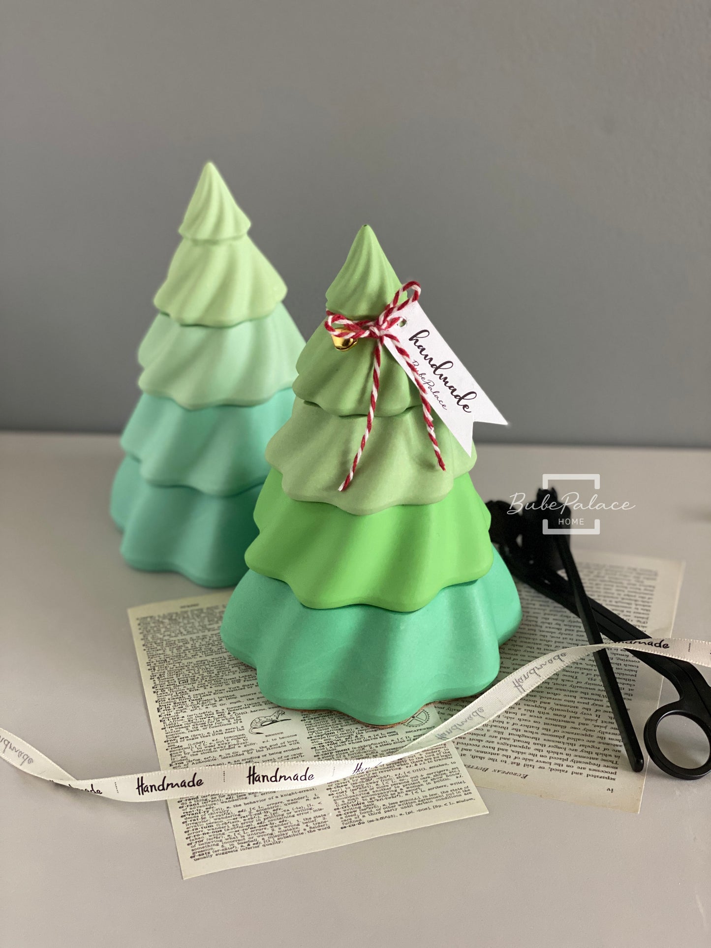 Handcrafted 3-Tier Christmas Tree Scents Candle