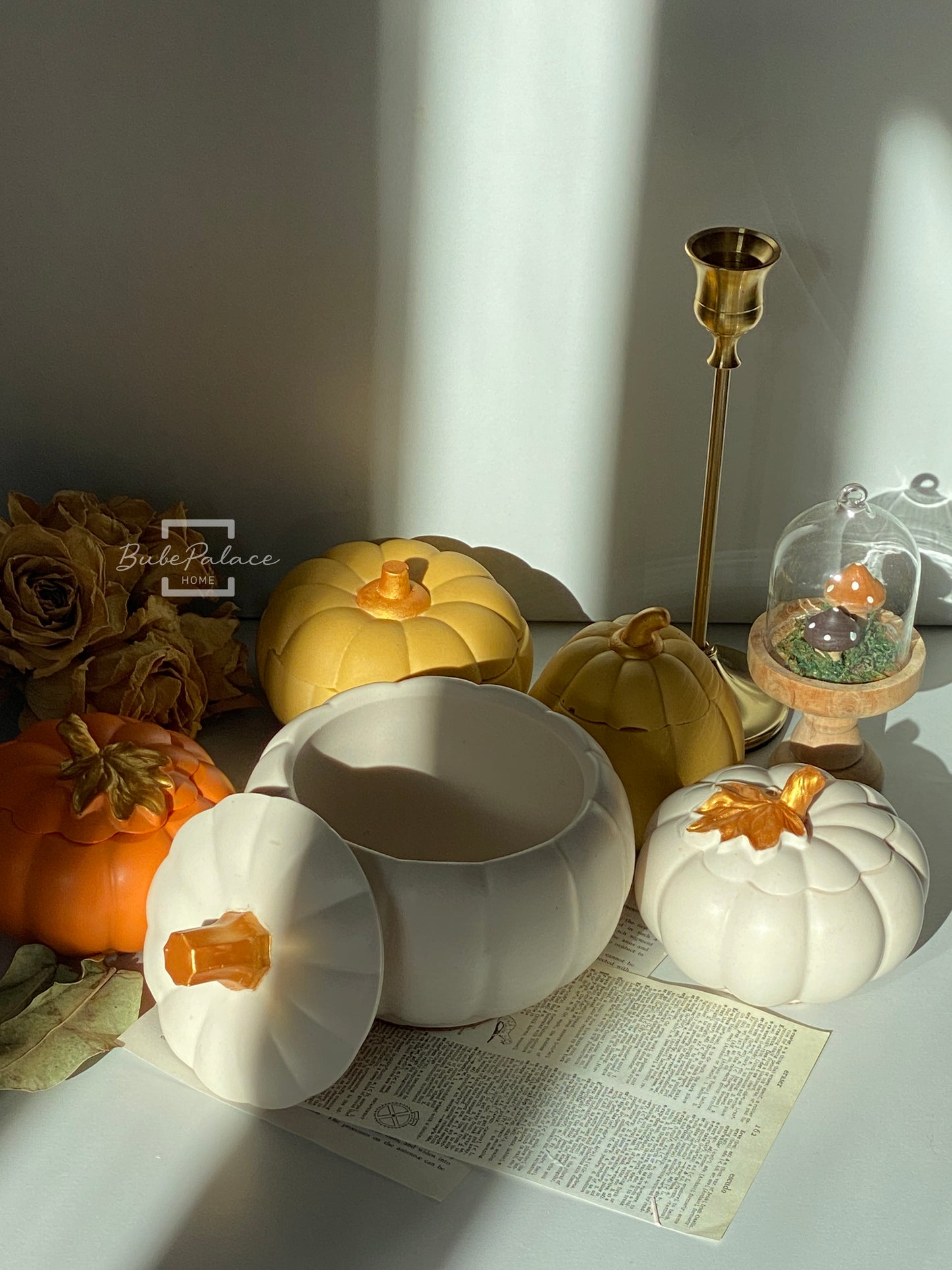Large Pumpkin Container Scented Candle
