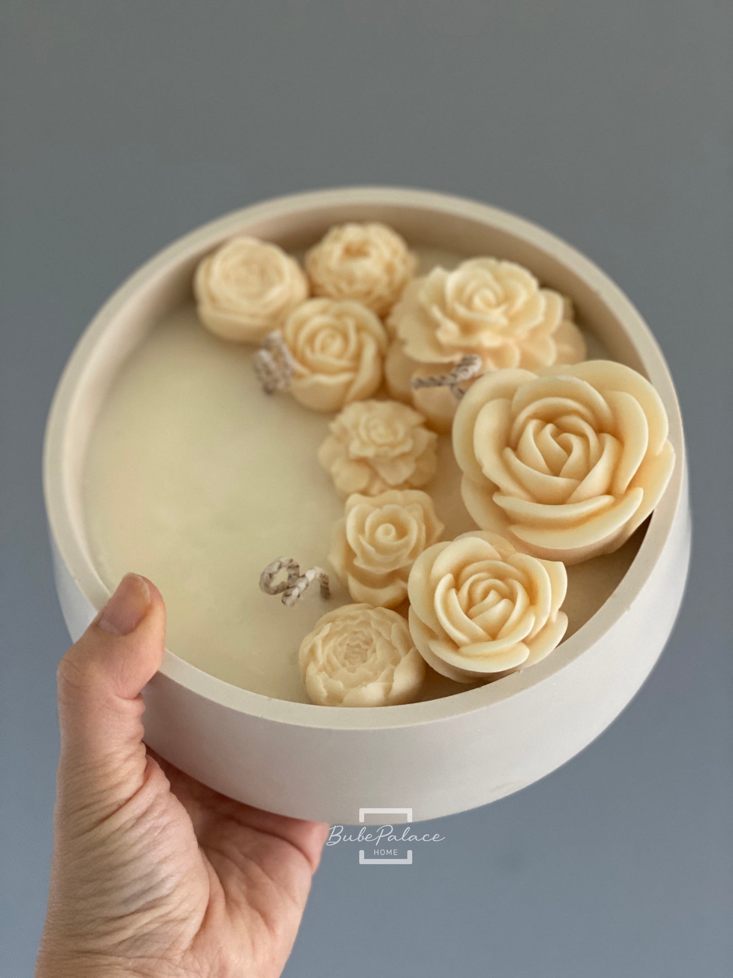 Handcrafted Large 3-Wick Round Botanical Soy Wax Candle