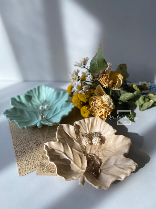 Handmade 3D Maple Leaf Trinket Tray