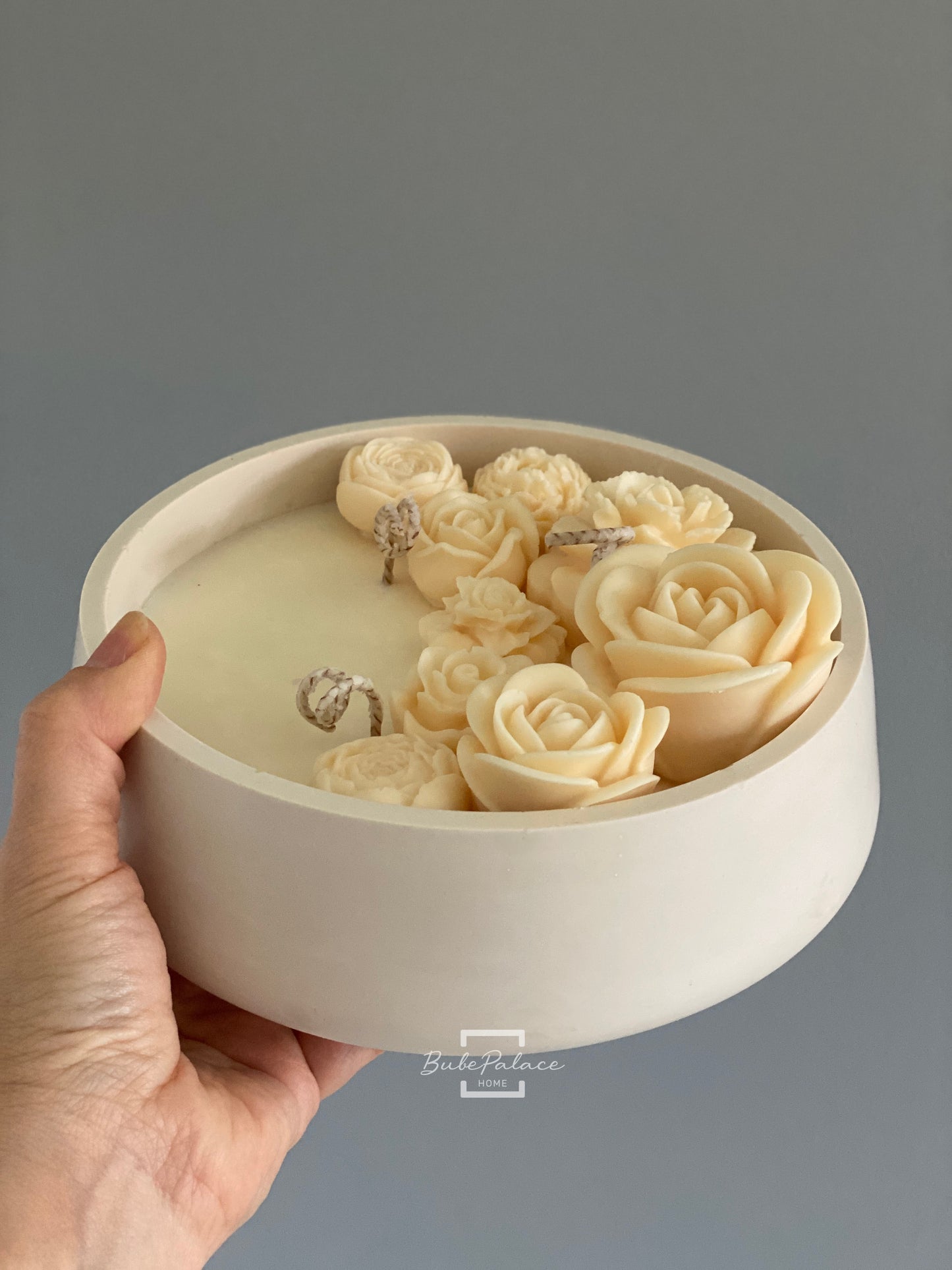 Handcrafted Large 3-Wick Round Botanical Soy Wax Candle