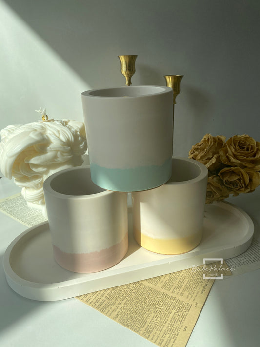Pastel Colour Round Container Scented Candle