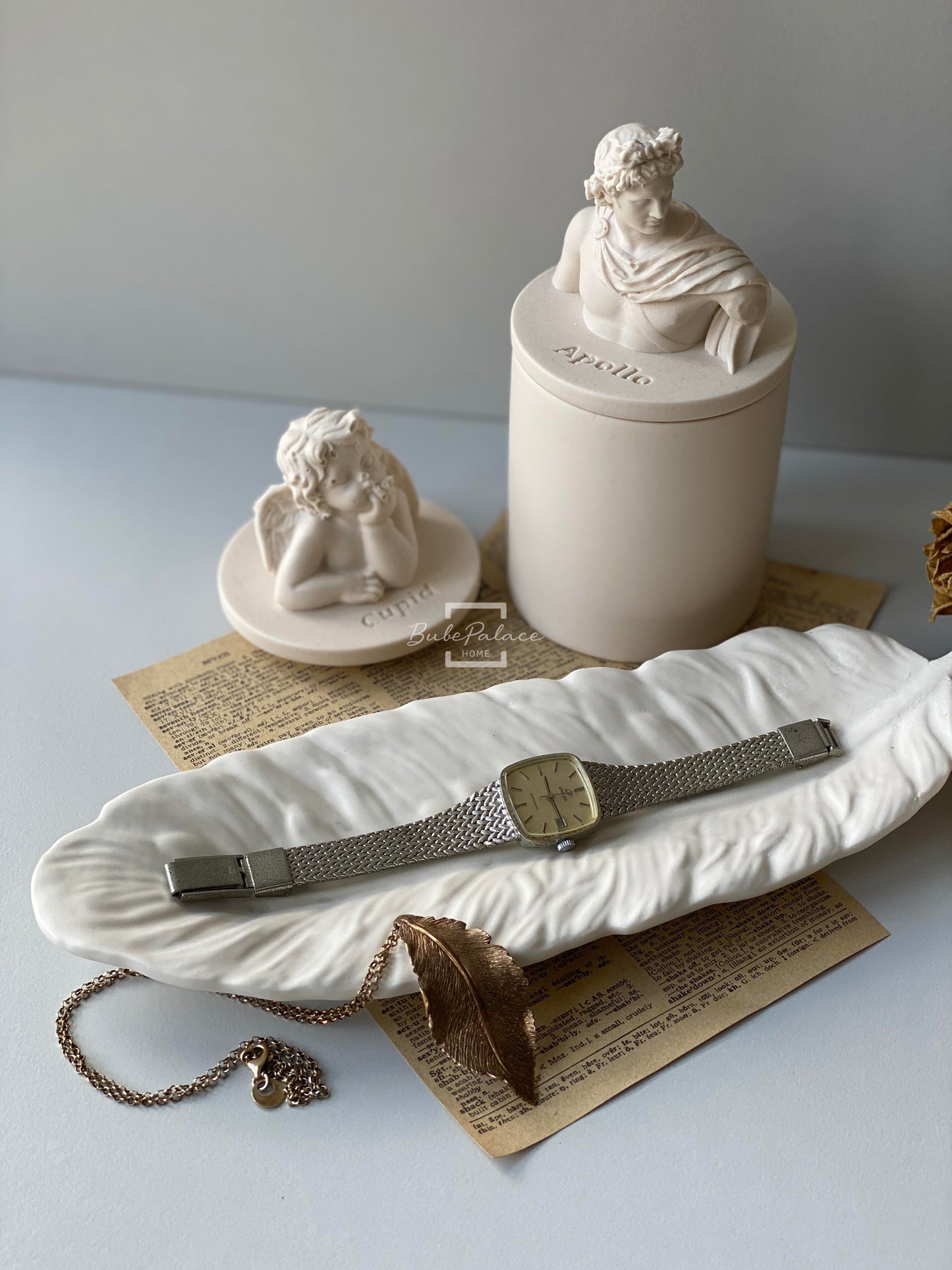 Handcrafted Feather Shaped Tray