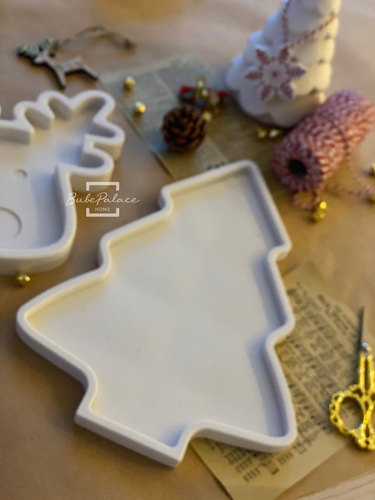 Hardcrafted Christmas Tree Shaped Decor Tray