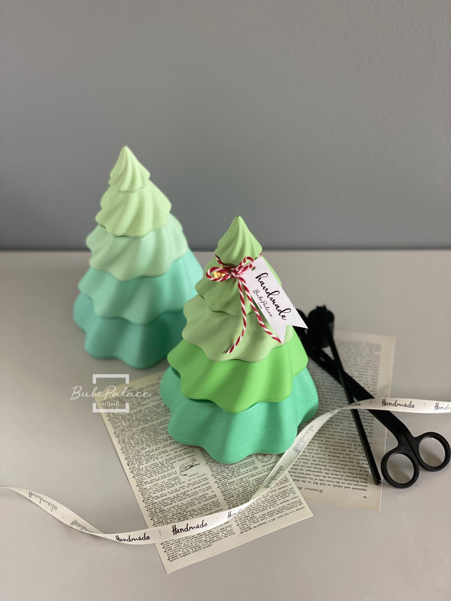 Handcrafted 3-Tier Christmas Tree Scents Candle