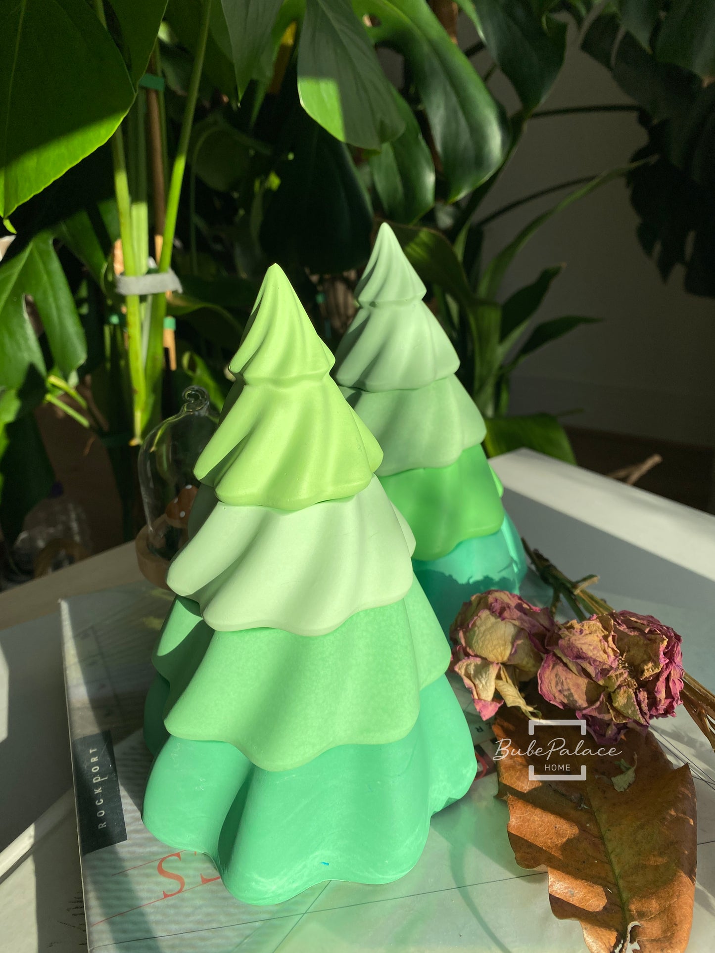 Handcrafted 3-Tier Christmas Tree Scents Candle