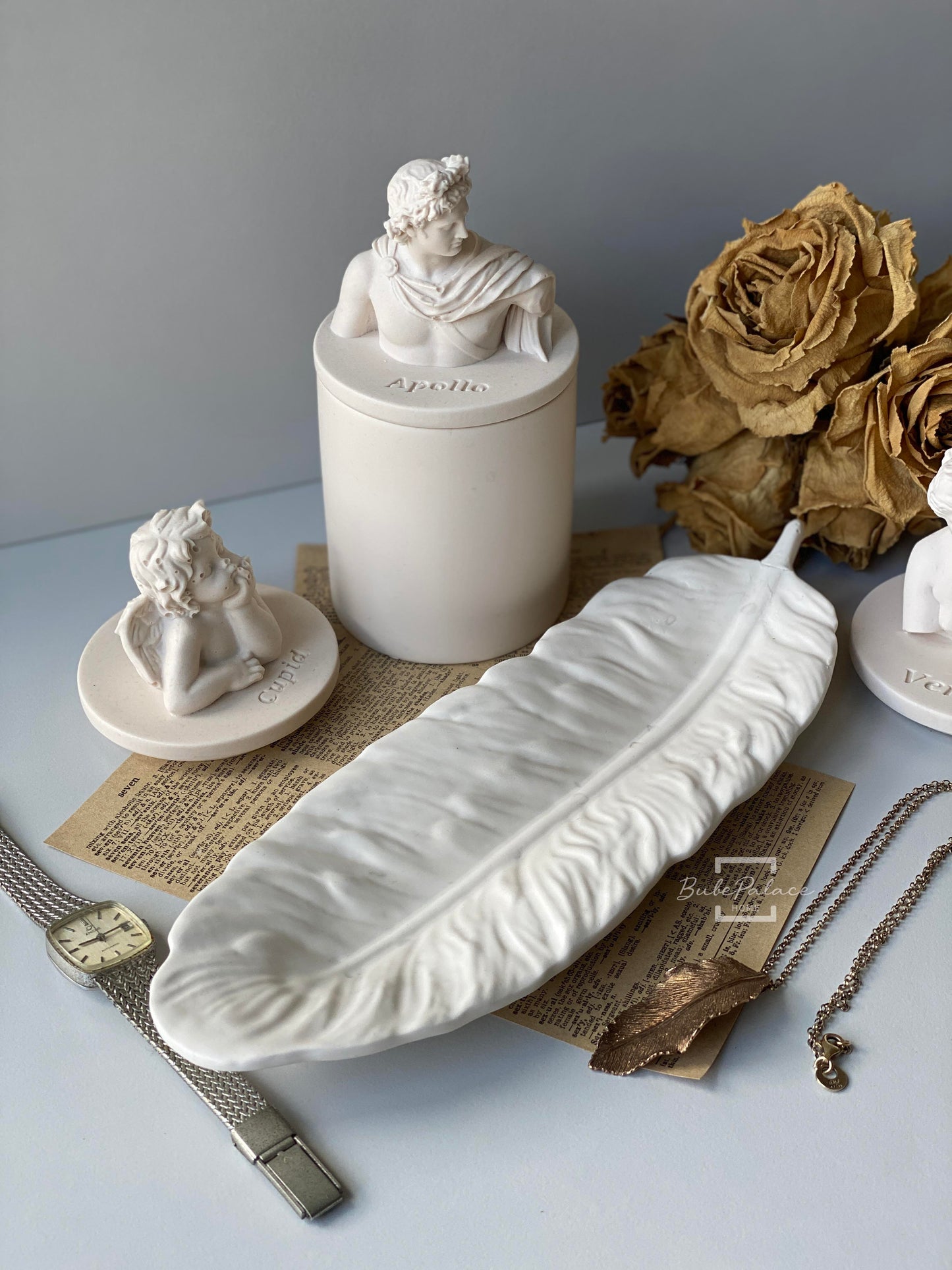 Handcrafted Feather Shaped Tray