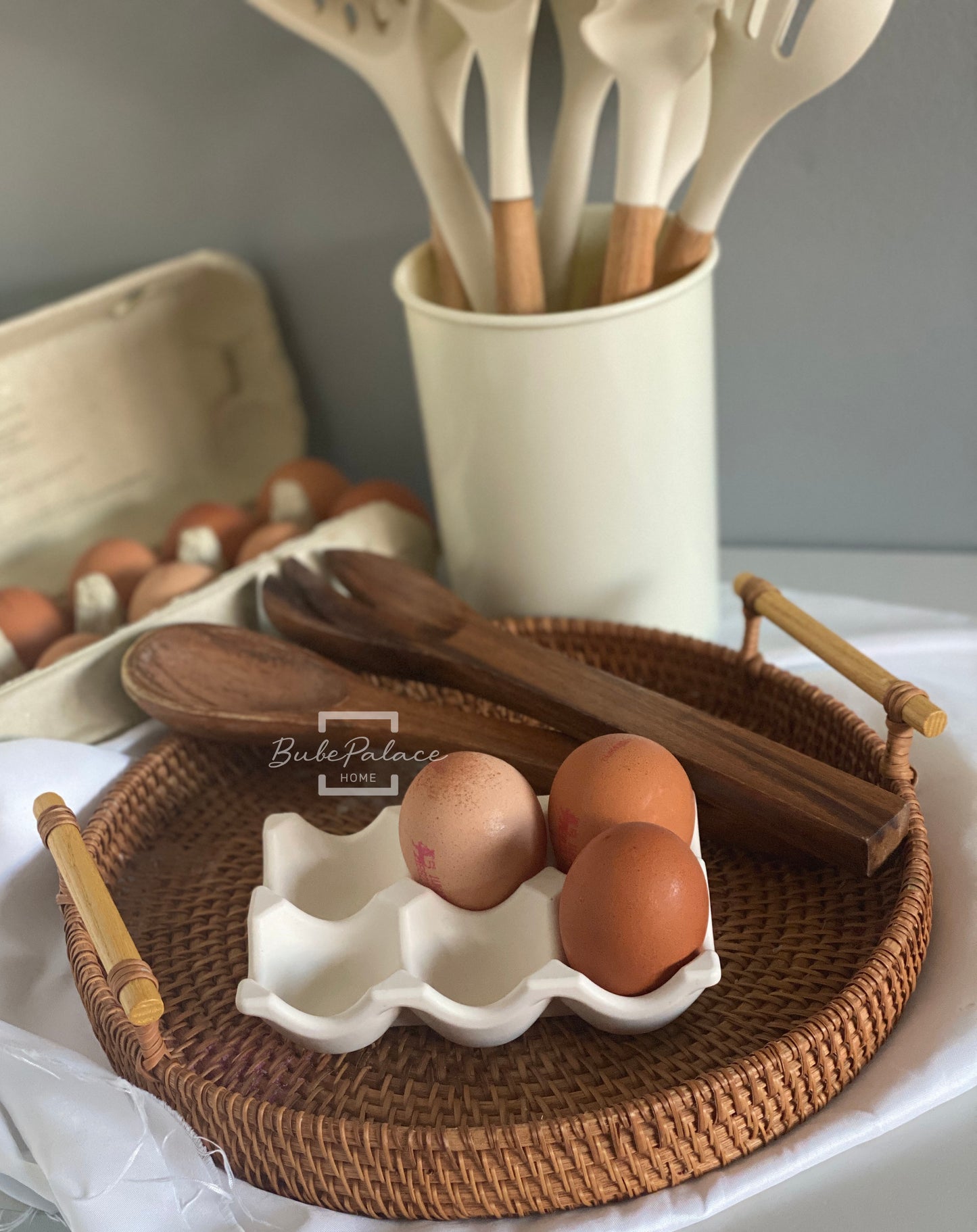 Handmade Stone Egg Holder