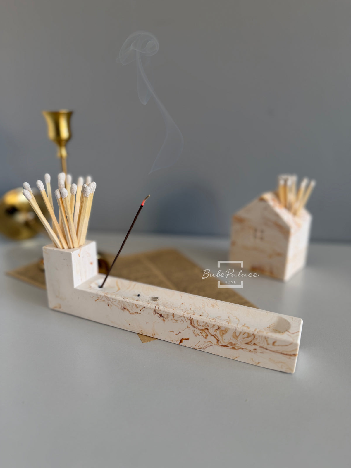 Handcrafted Stone Incense Holder