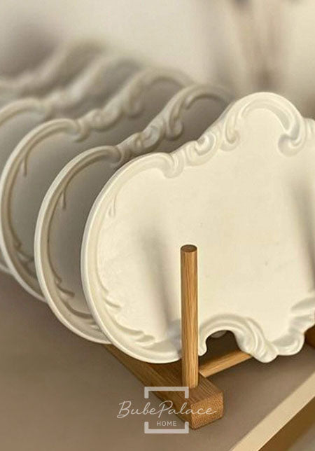 Vintage European style lace embossed tray