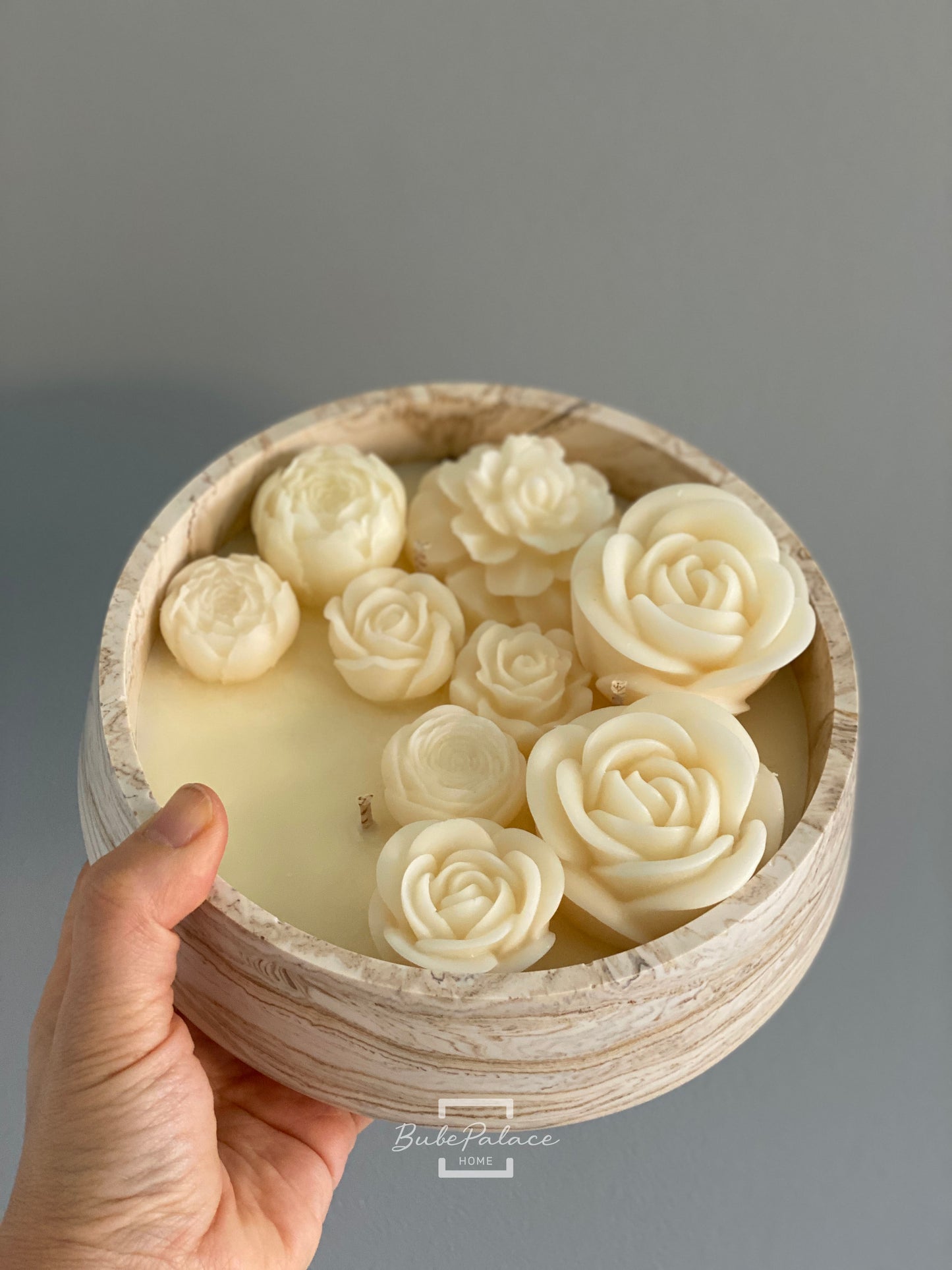 Handcrafted Large 3-Wick Round Botanical Soy Wax Candle