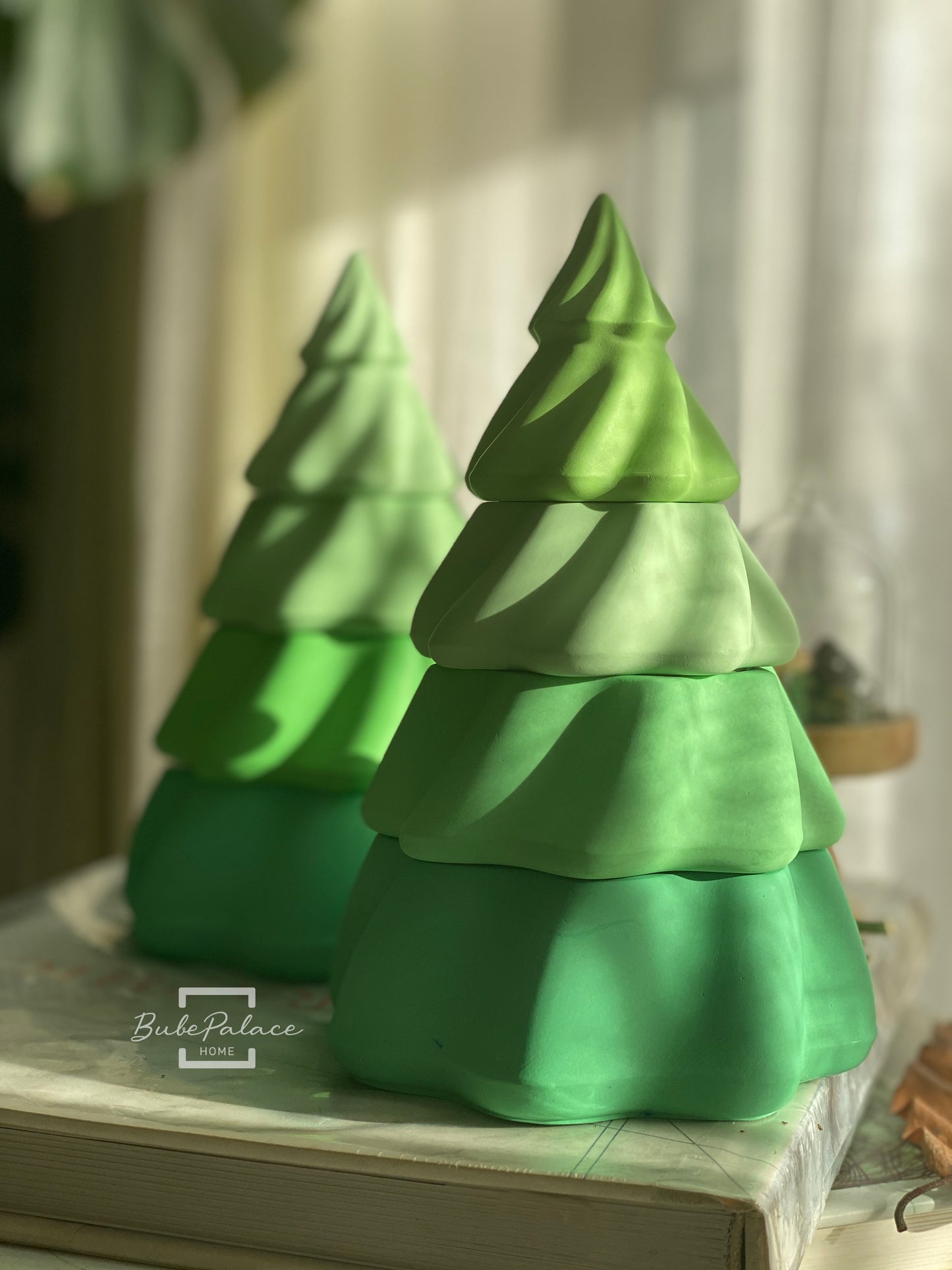 Handcrafted 3-Tier Christmas Tree Scents Candle
