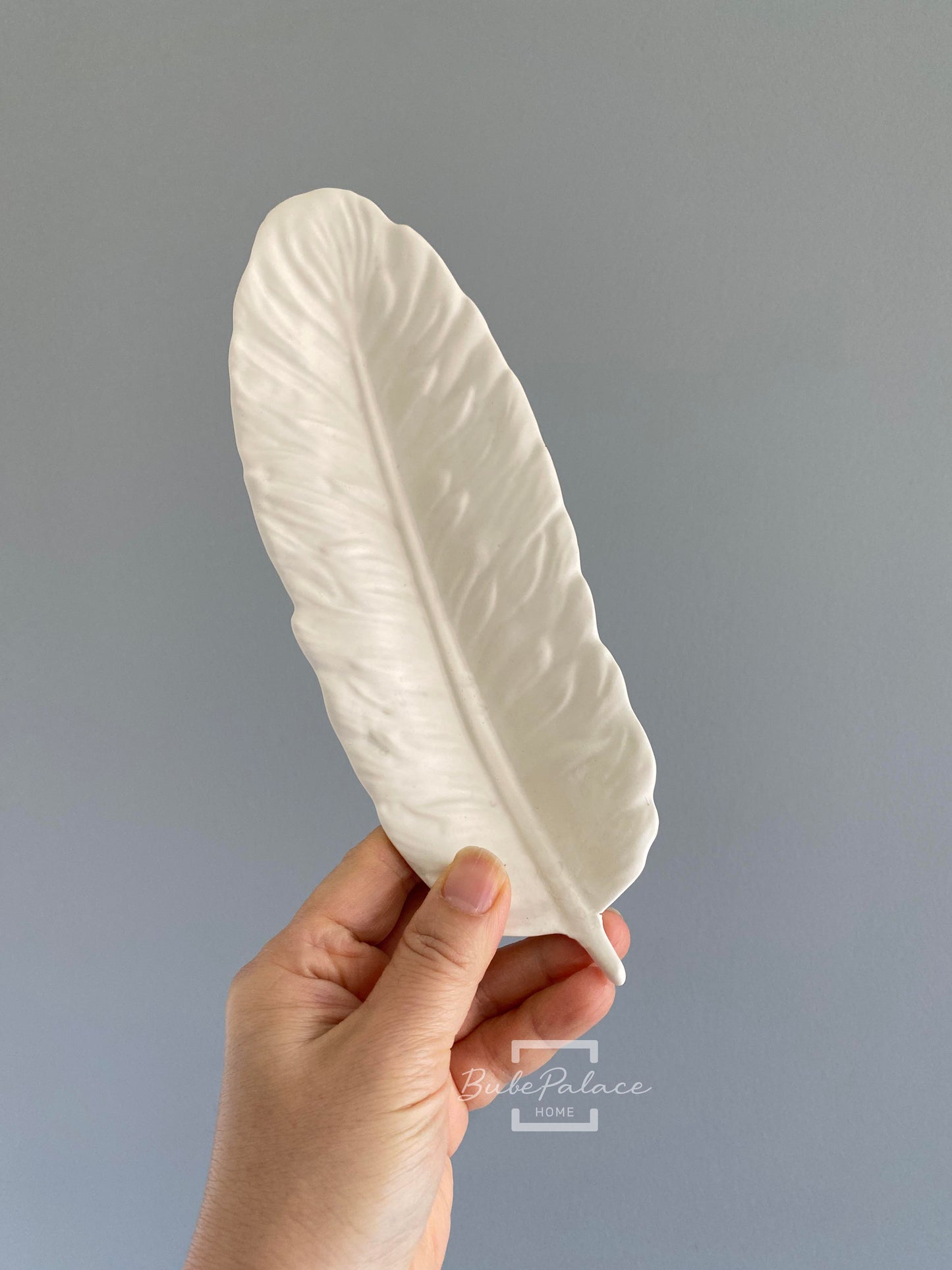 Handcrafted Feather Shaped Tray