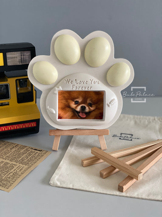 Personalised Handcrafted Paw Print Photo Frame