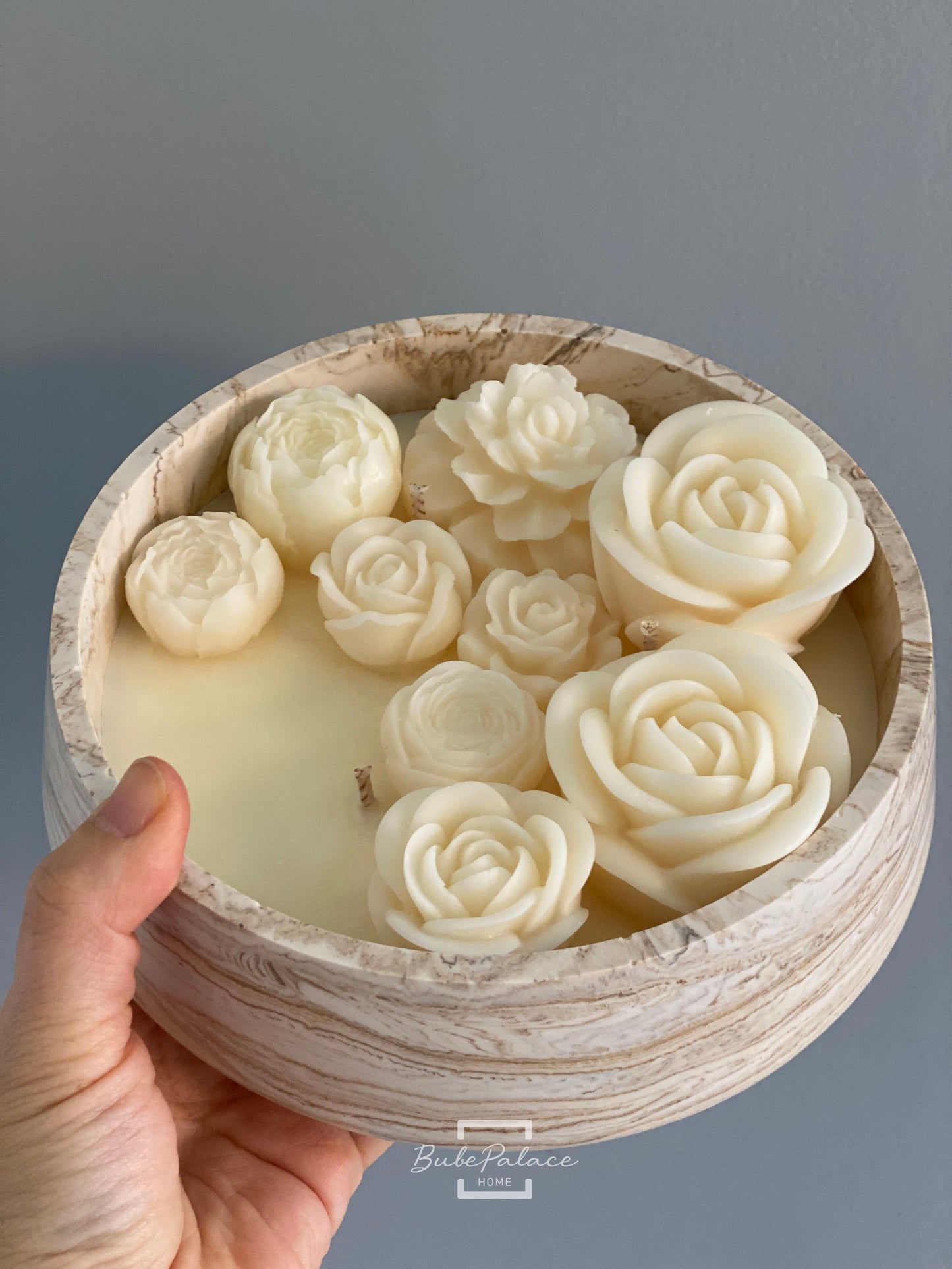 Handcrafted Large 3-Wick Round Botanical Soy Wax Candle