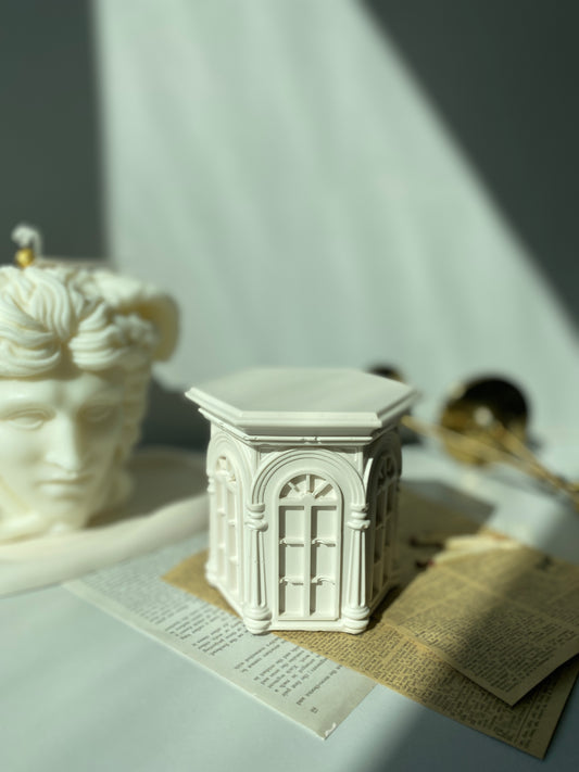 European Architecture Hexagon Container Scented Candle