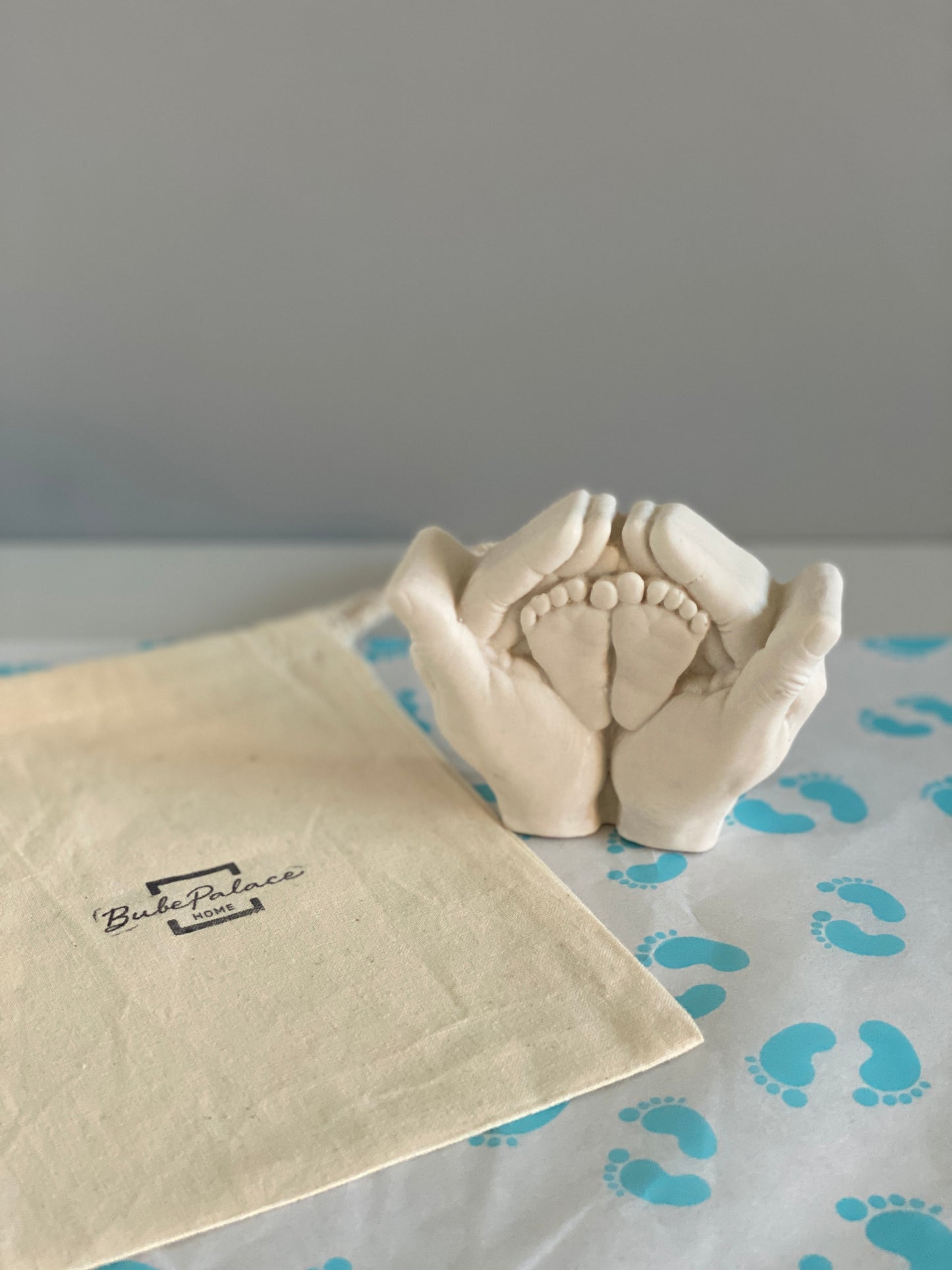 Mother & Child Handcrafted Stoneware Sculpture