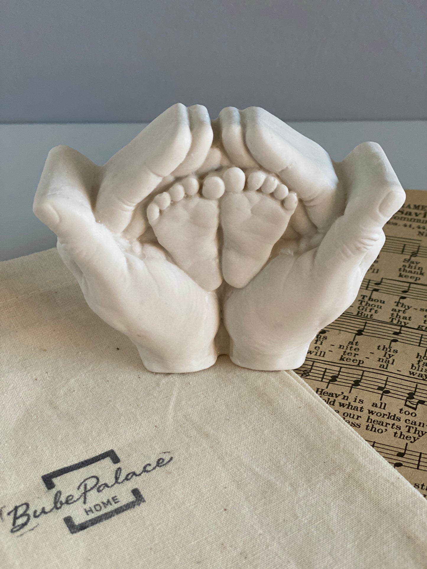 Mother & Child Handcrafted Stoneware Sculpture