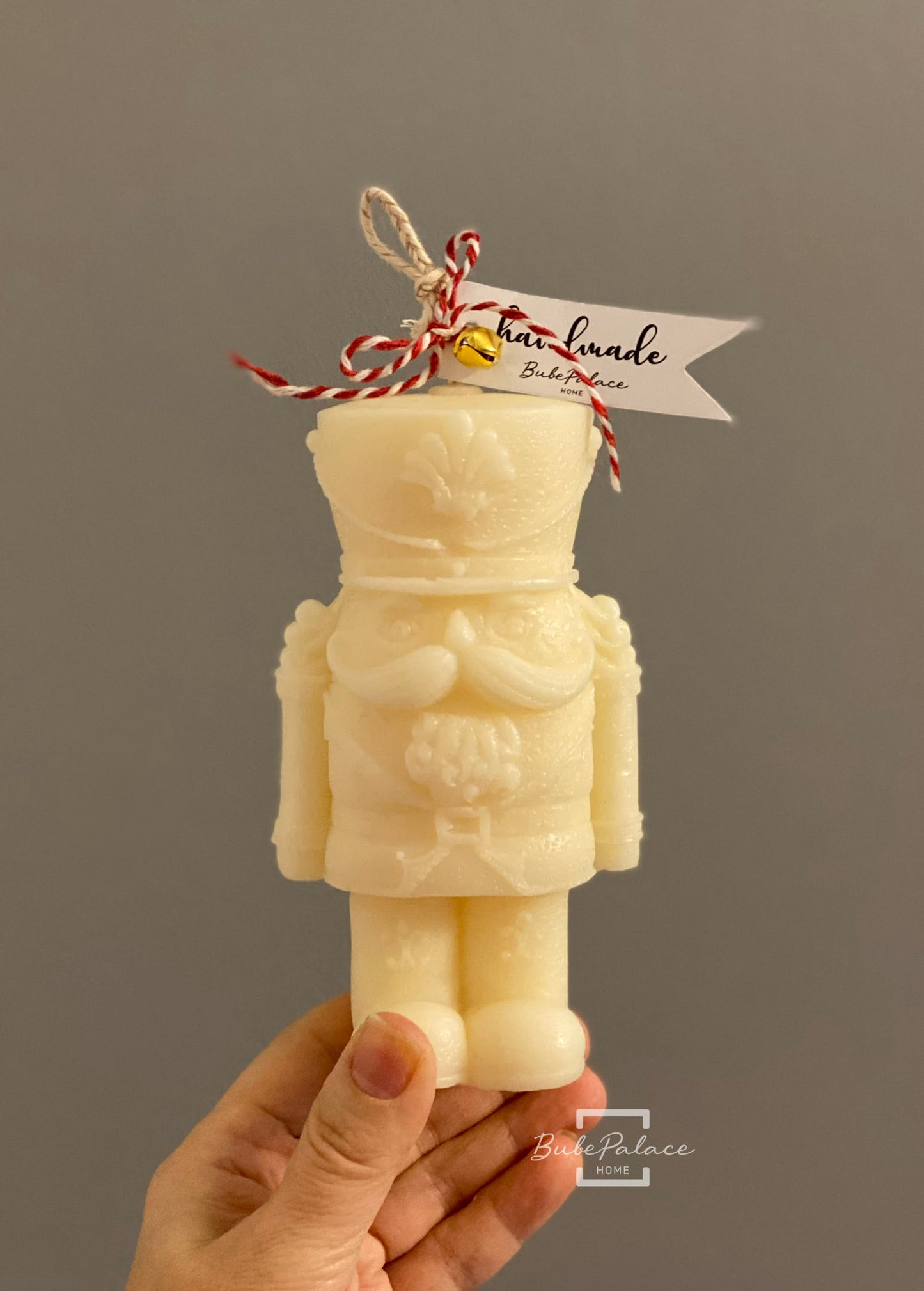 Nutcracker Scened Pillar Candle
