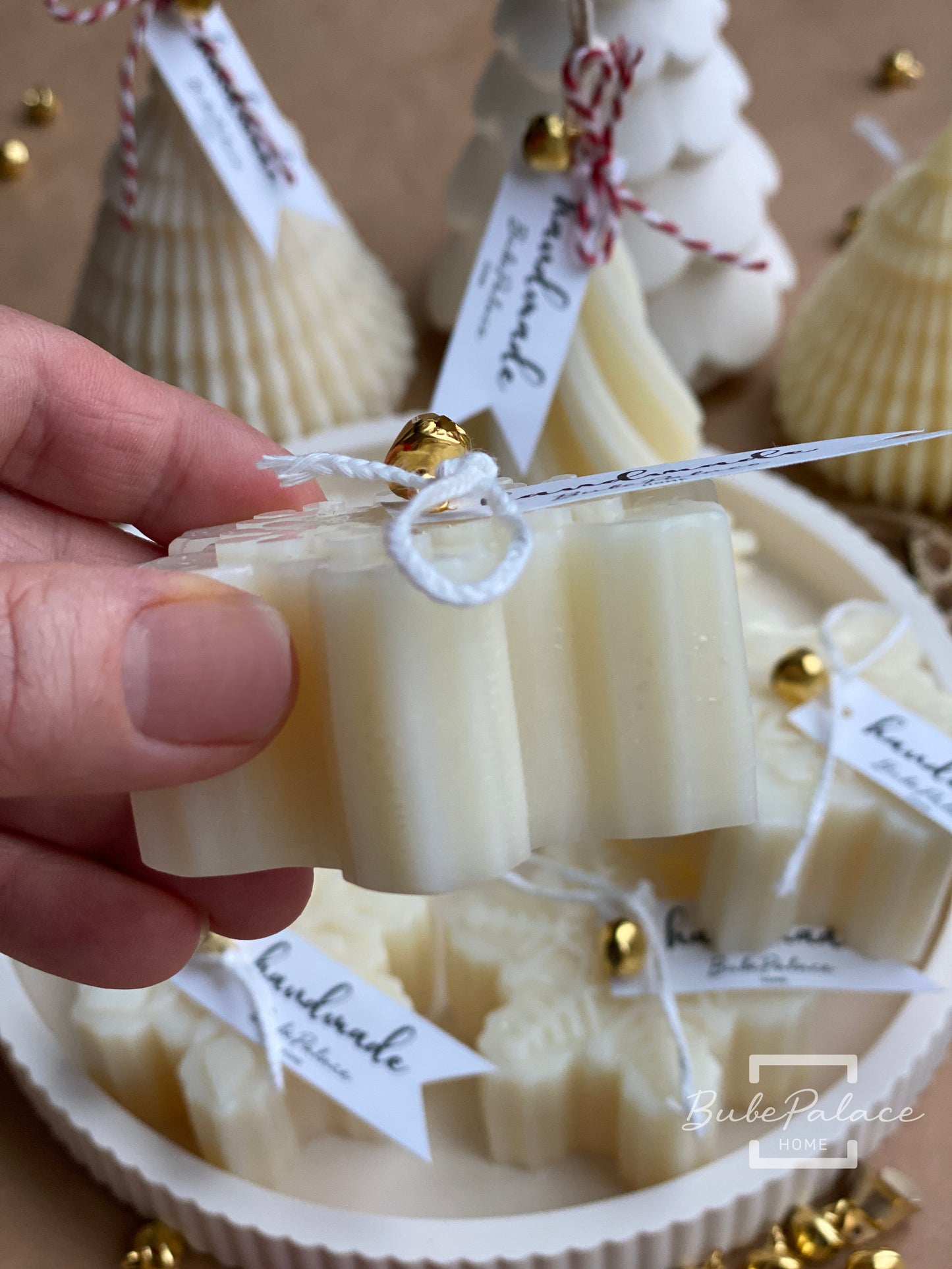 Snowflakes Scented Pillar Candle